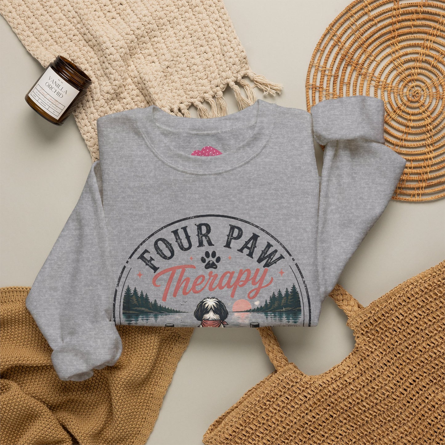 Four Paws Therapy Crewneck Sweatshirt