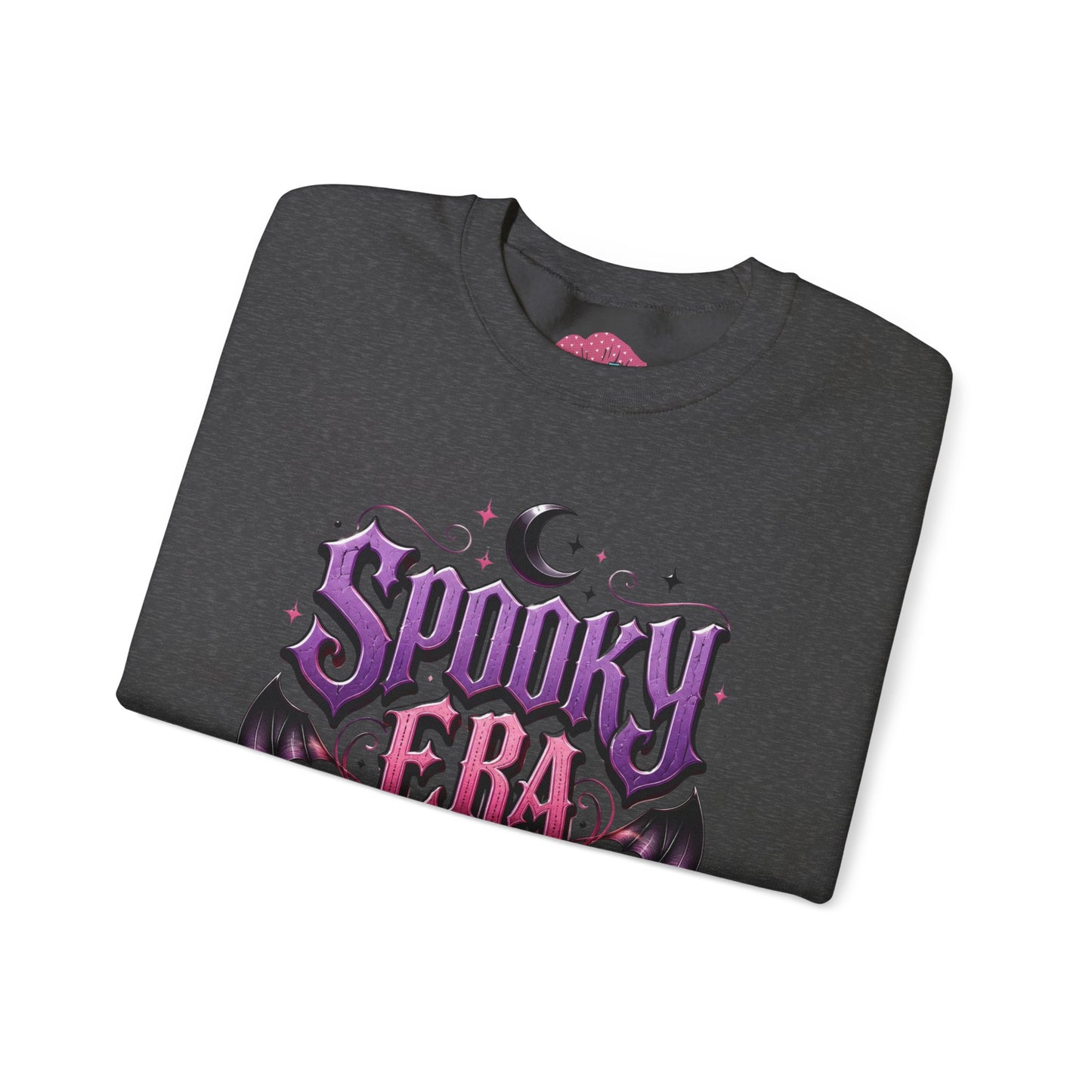 Spooky Era Sweatshirt — Gothic Moon, Bats & Roses Halloween Crewneck