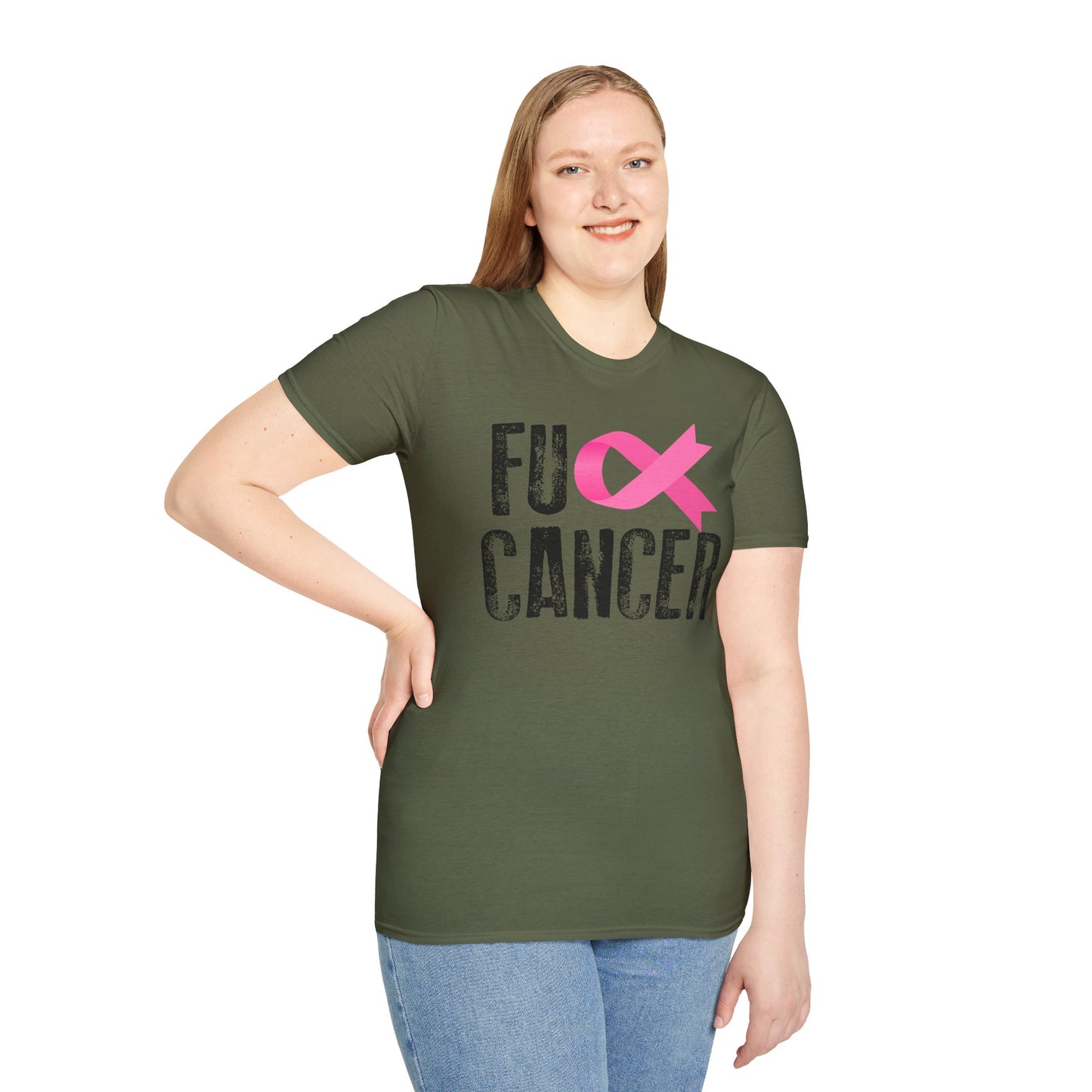 F-Cancer Awareness Unisex Soft Style Tee