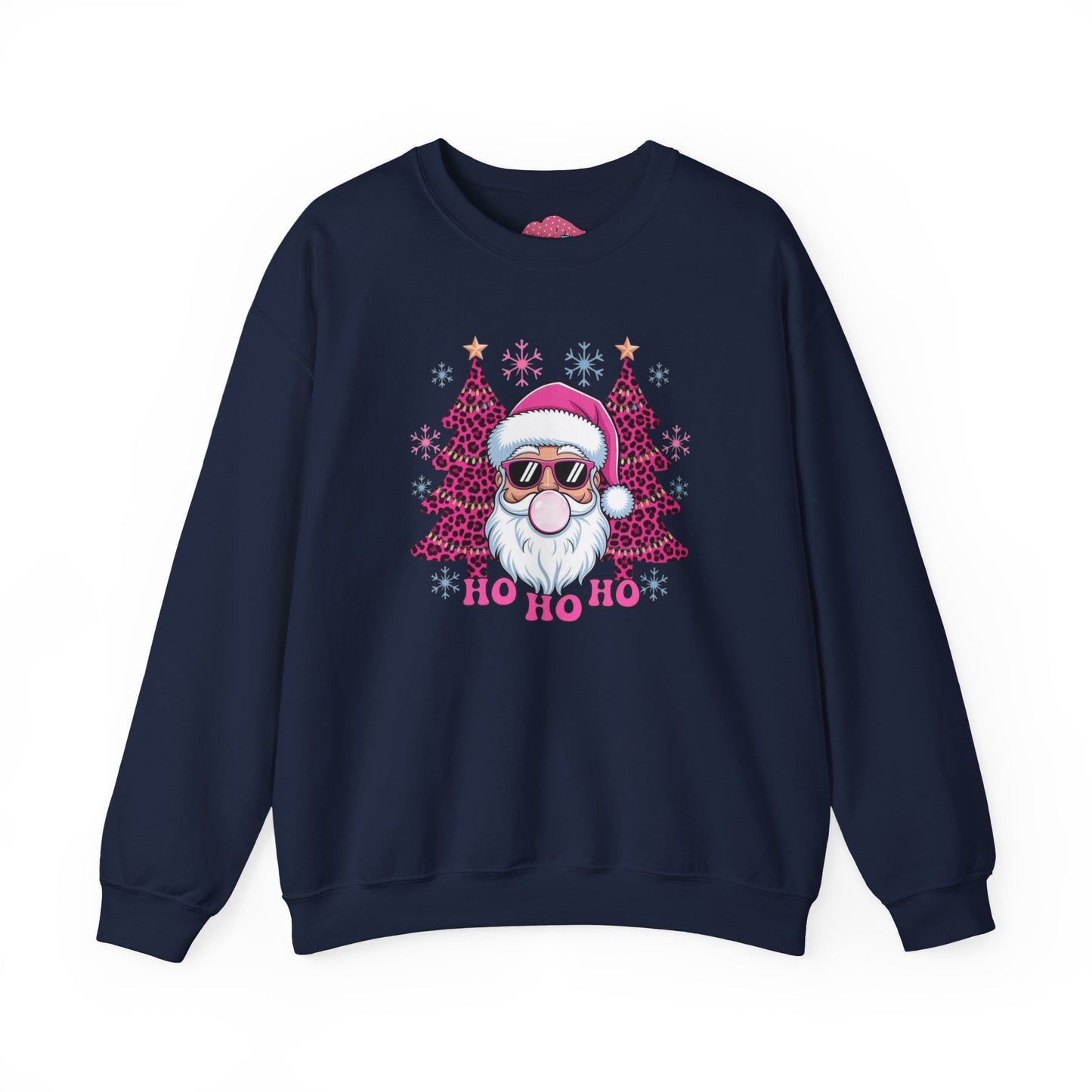 Santa Sunglasses “Ho Ho Ho” Holiday Crewneck Sweatshirt