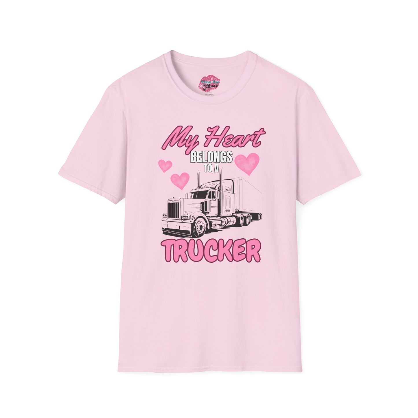 My Heart Belongs to a Trucker Unisex Softstyle T-Shirt