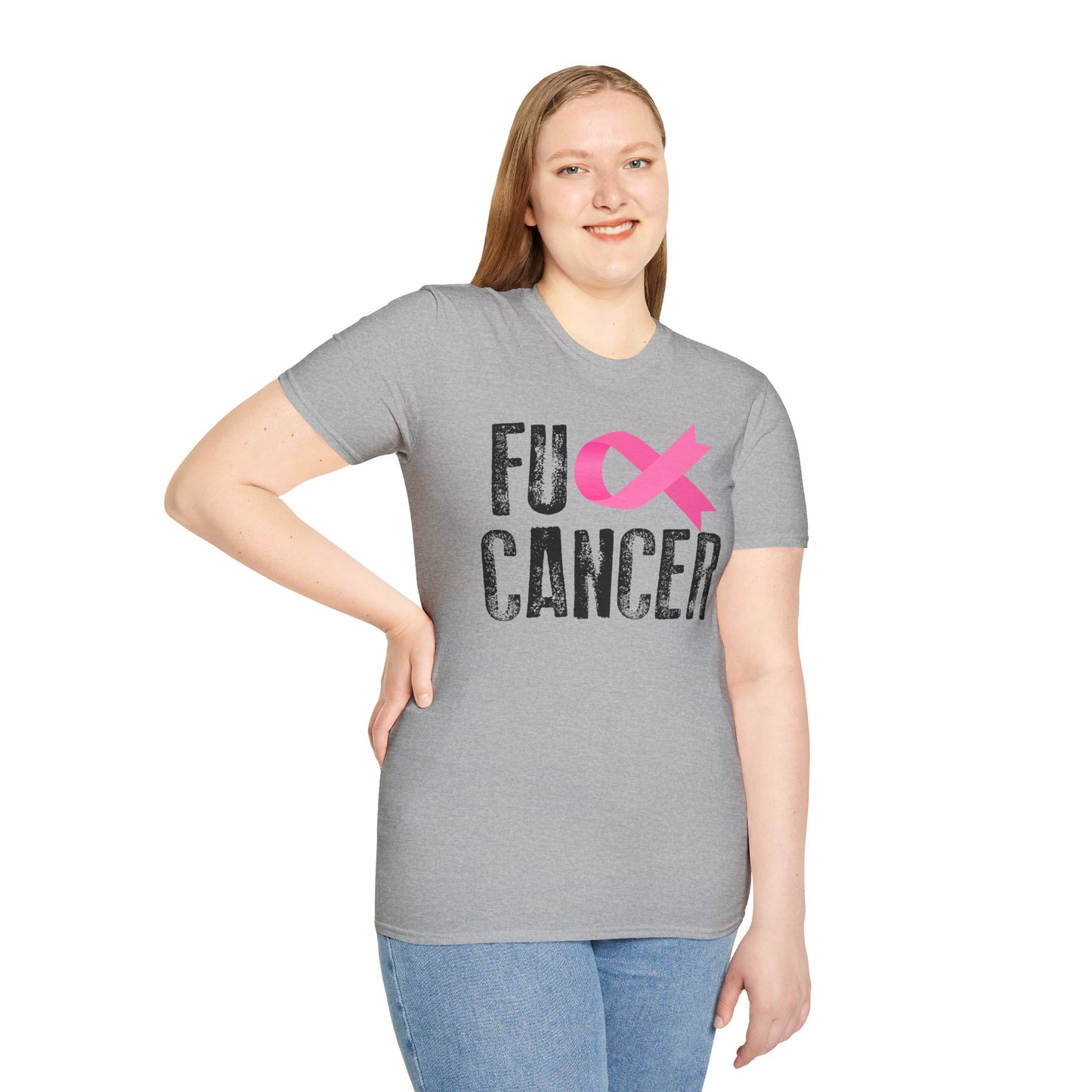 F-Cancer Awareness Unisex Soft Style Tee