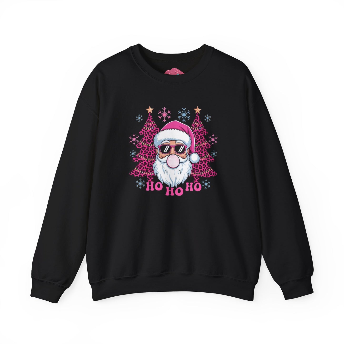 Santa Sunglasses “Ho Ho Ho” Holiday Crewneck Sweatshirt