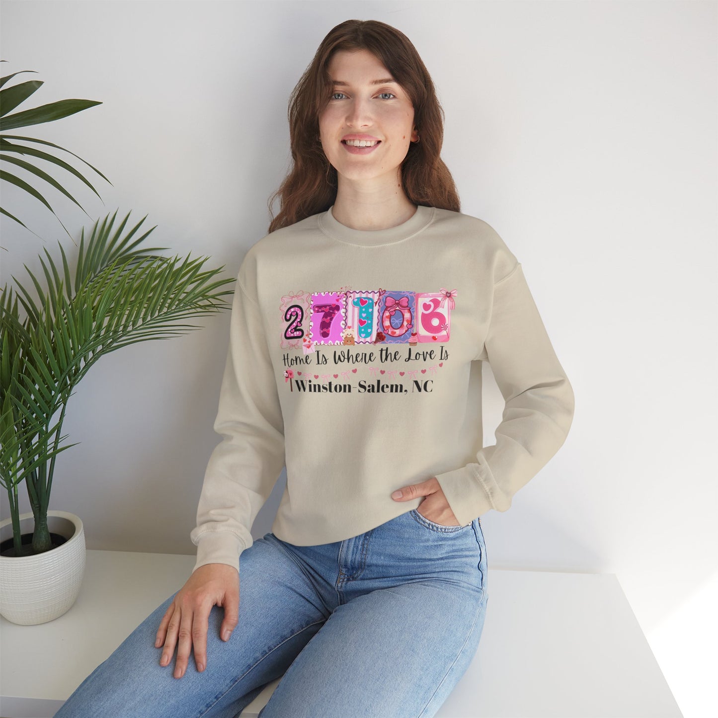 Home Is Where The Love Is Crewneck Sweatshirt