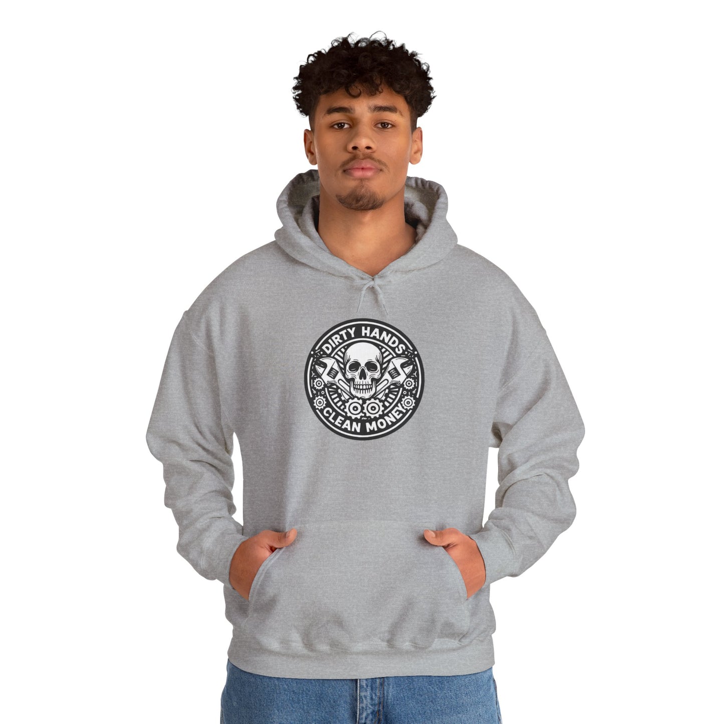 Dirty Hands Clean Money Skull Unisex Pullover