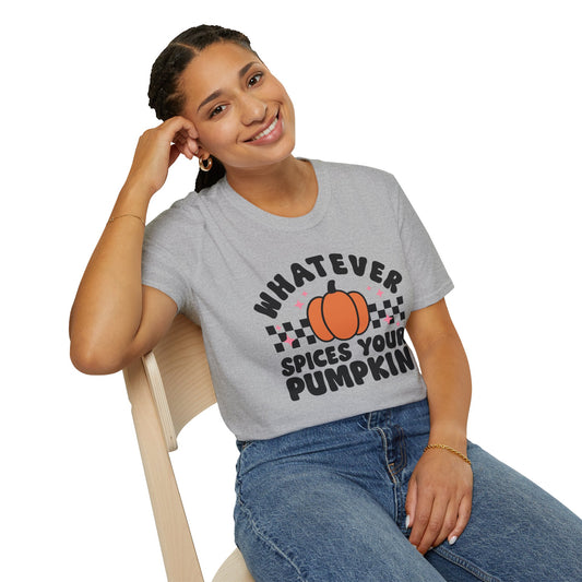 Whatever Spices Your Pumpkin Unisex Soft Style Tee