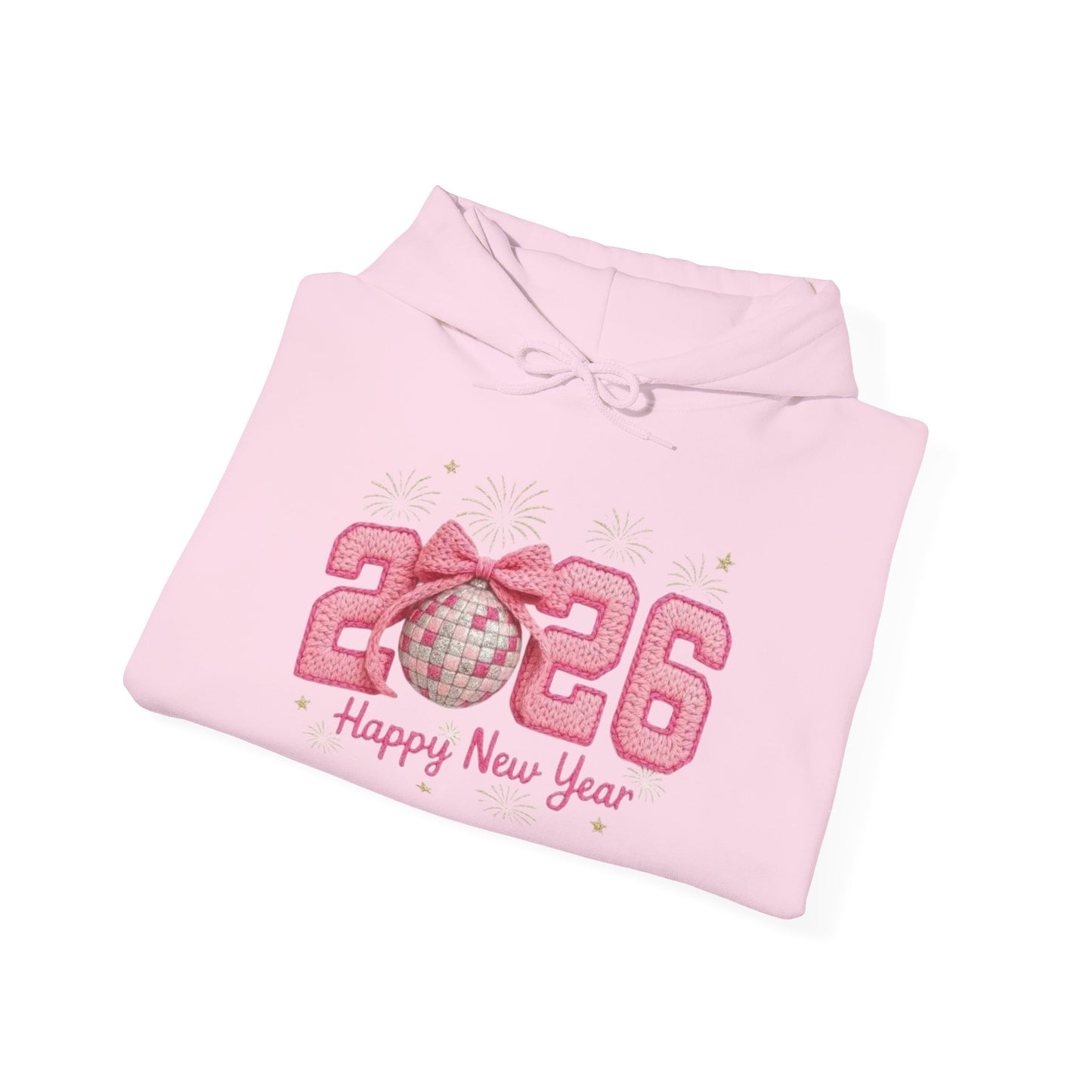 2026 Pink Glitter New Year Unise Sweatshirt