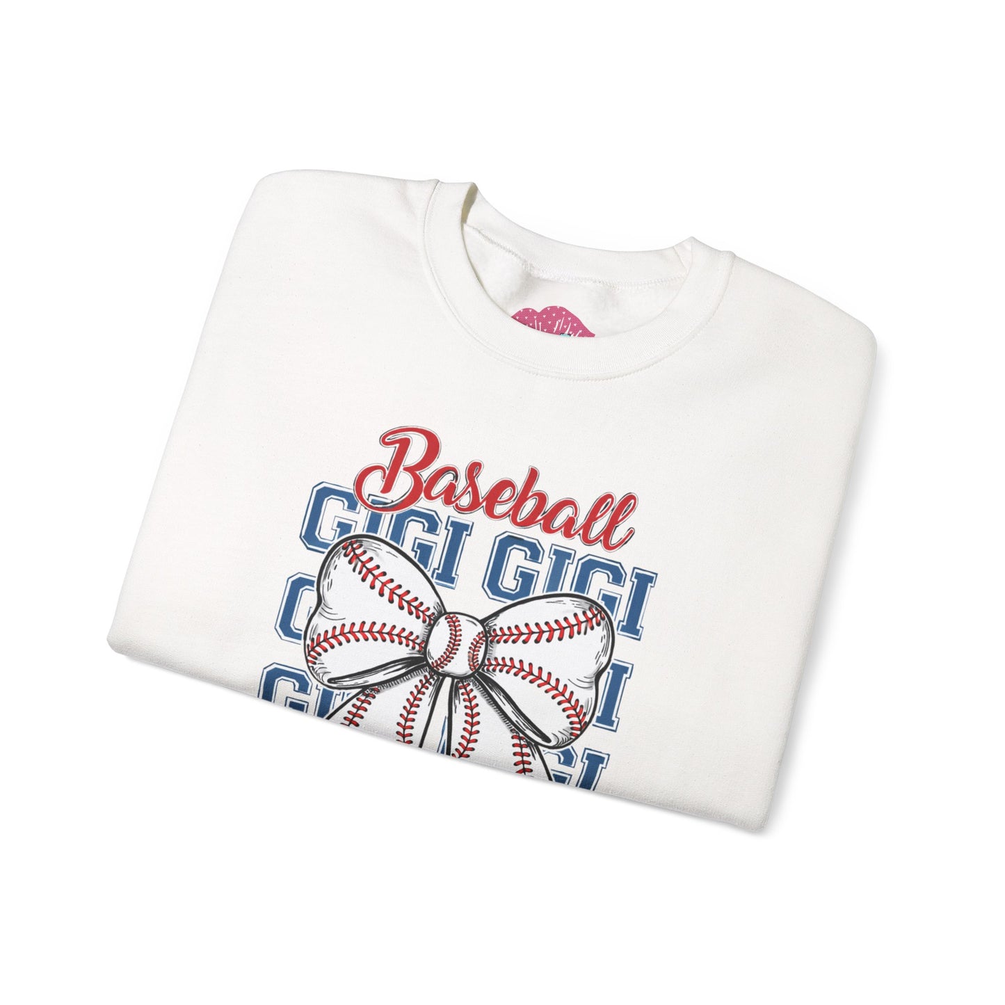 Gigi Baseball Bow Crewneck Sweatshirt