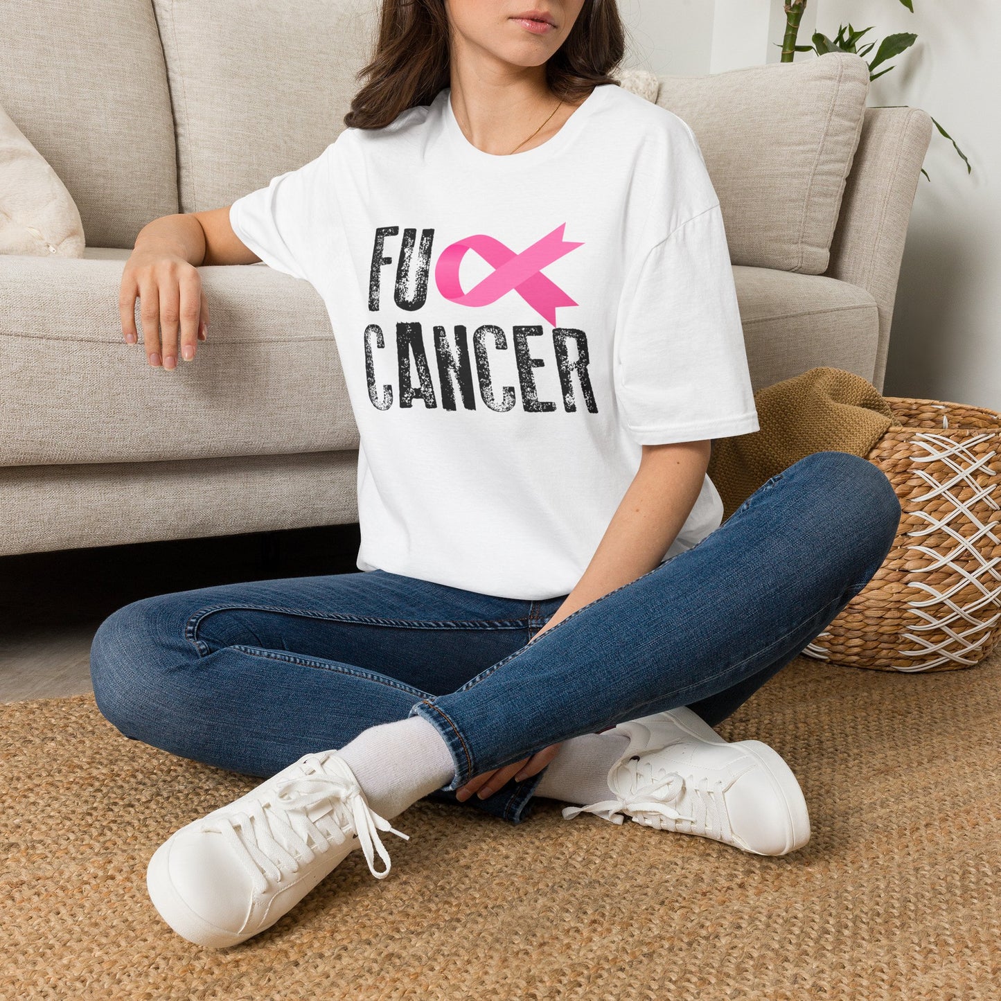 FU** Cancer Pink Ribbon Tee