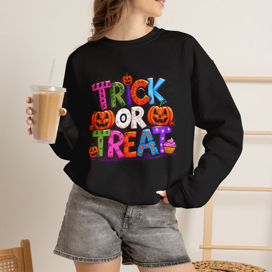 Halloween Trick or Treat Crewneck Sweatshirt