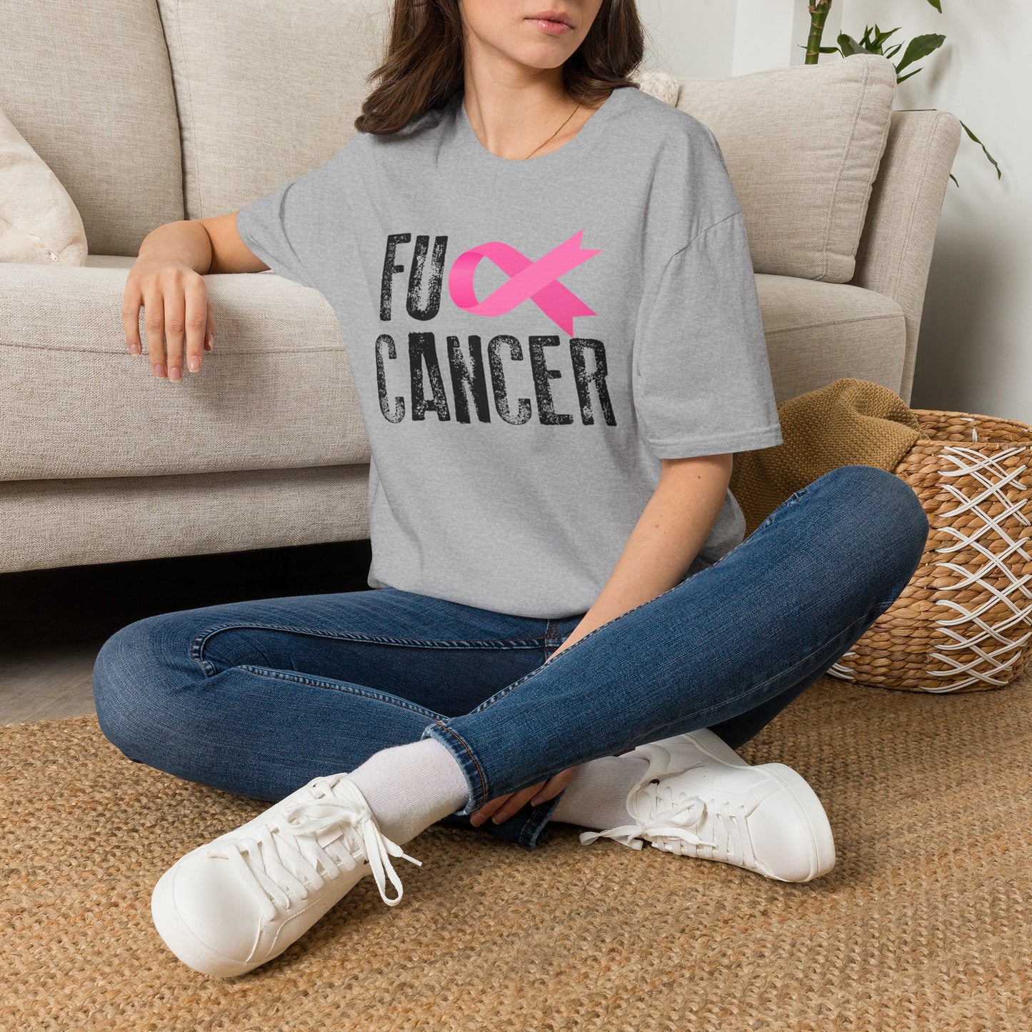 FU** Cancer Pink Ribbon Tee