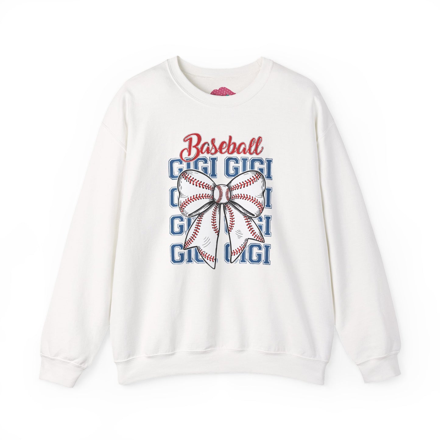 Gigi Baseball Bow Crewneck Sweatshirt