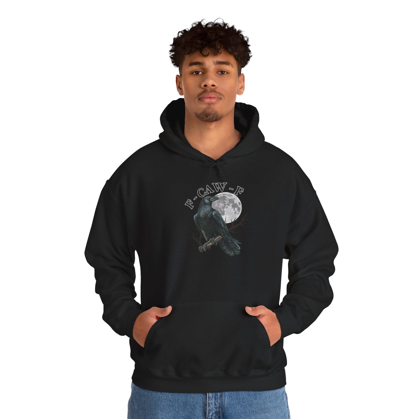 F-CAW-F Moonlit Crow Unisex Hoodie
