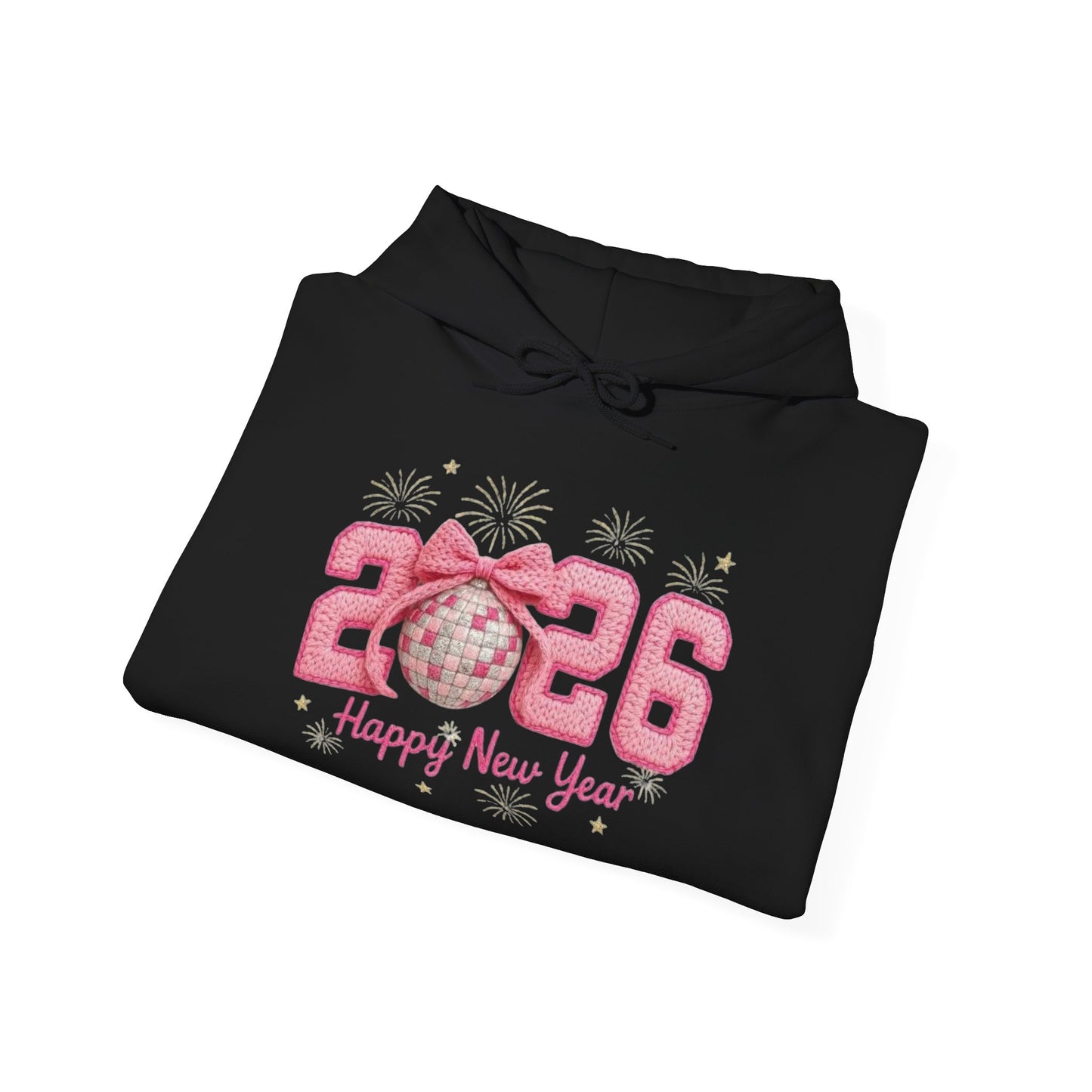 2026 Pink Glitter New Year Unise Sweatshirt