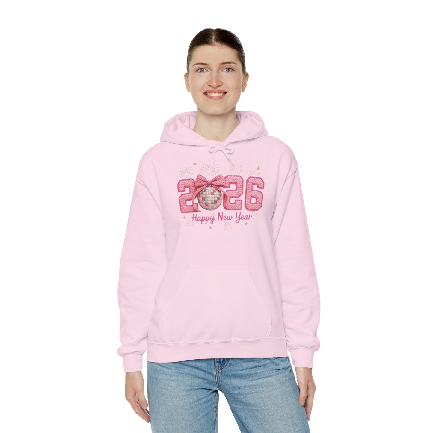 2026 Pink Glitter New Year Unise Sweatshirt