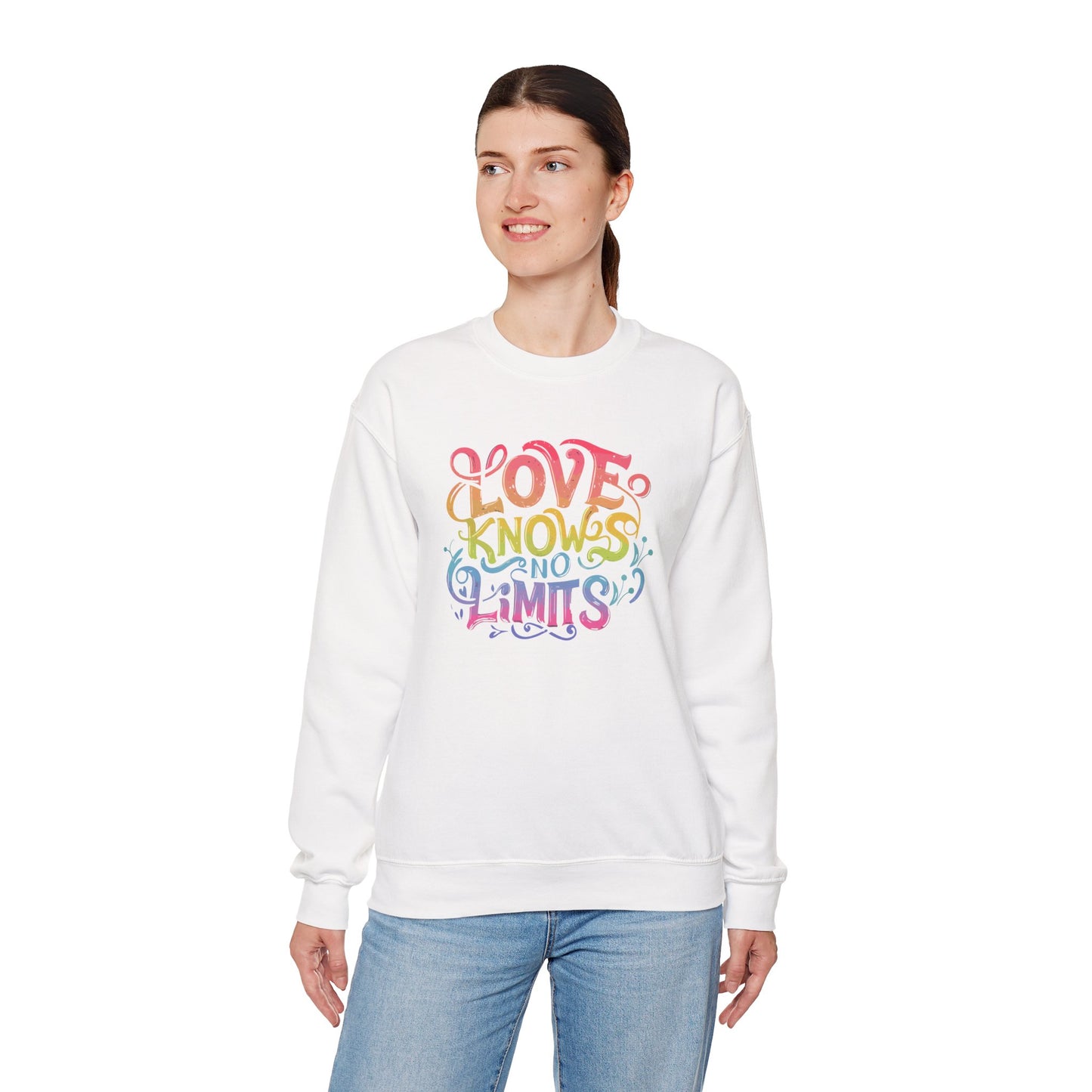 Love Knows No Limits Rainbow Unisex Sweatshirt