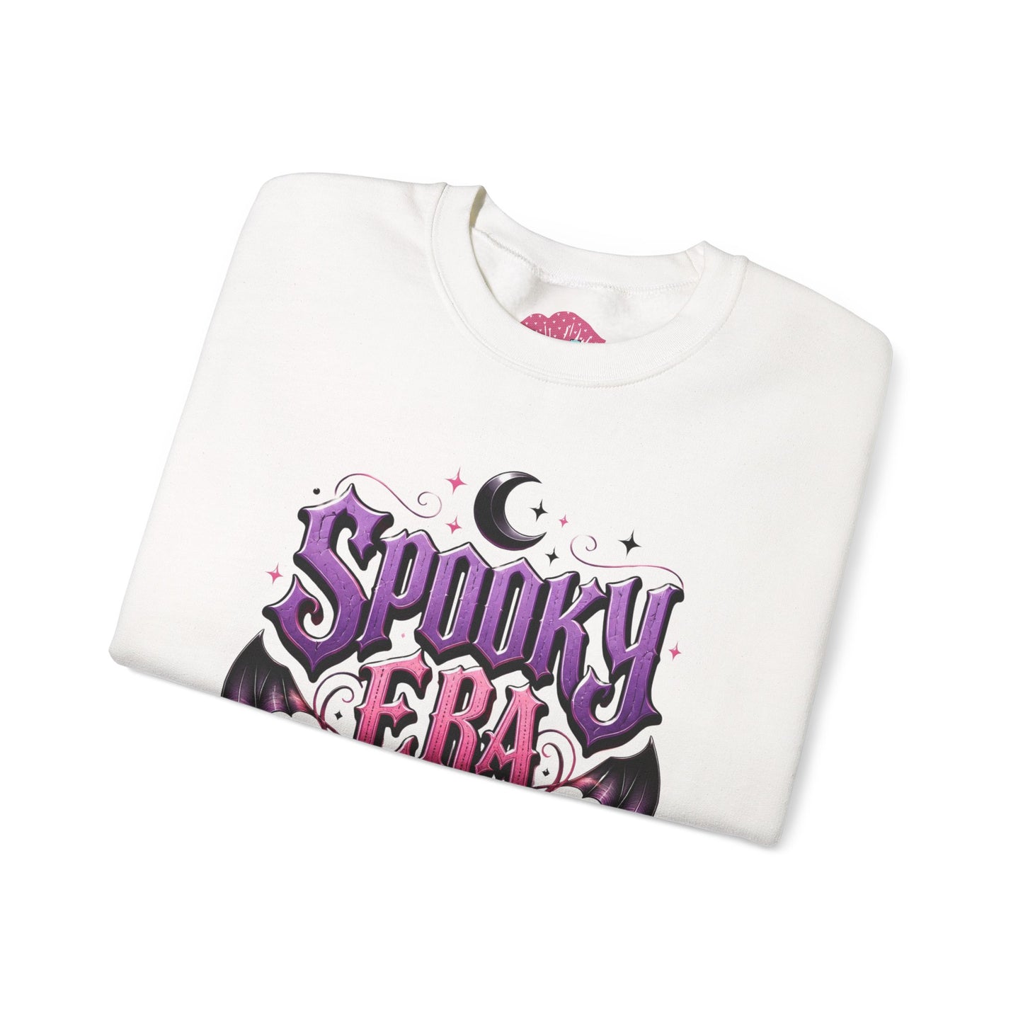 Spooky Era Sweatshirt — Gothic Moon, Bats & Roses Halloween Crewneck
