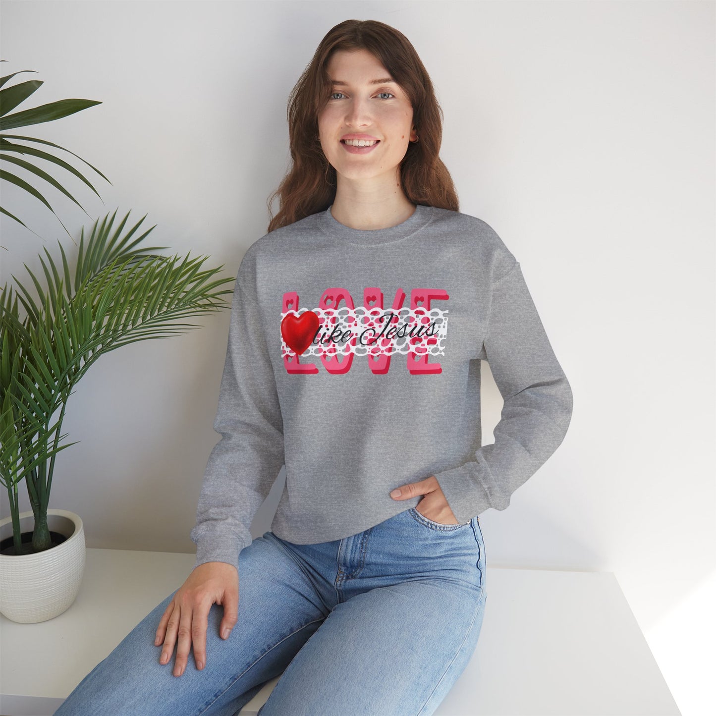 Love Like Jesus Crewneck Sweatshirt