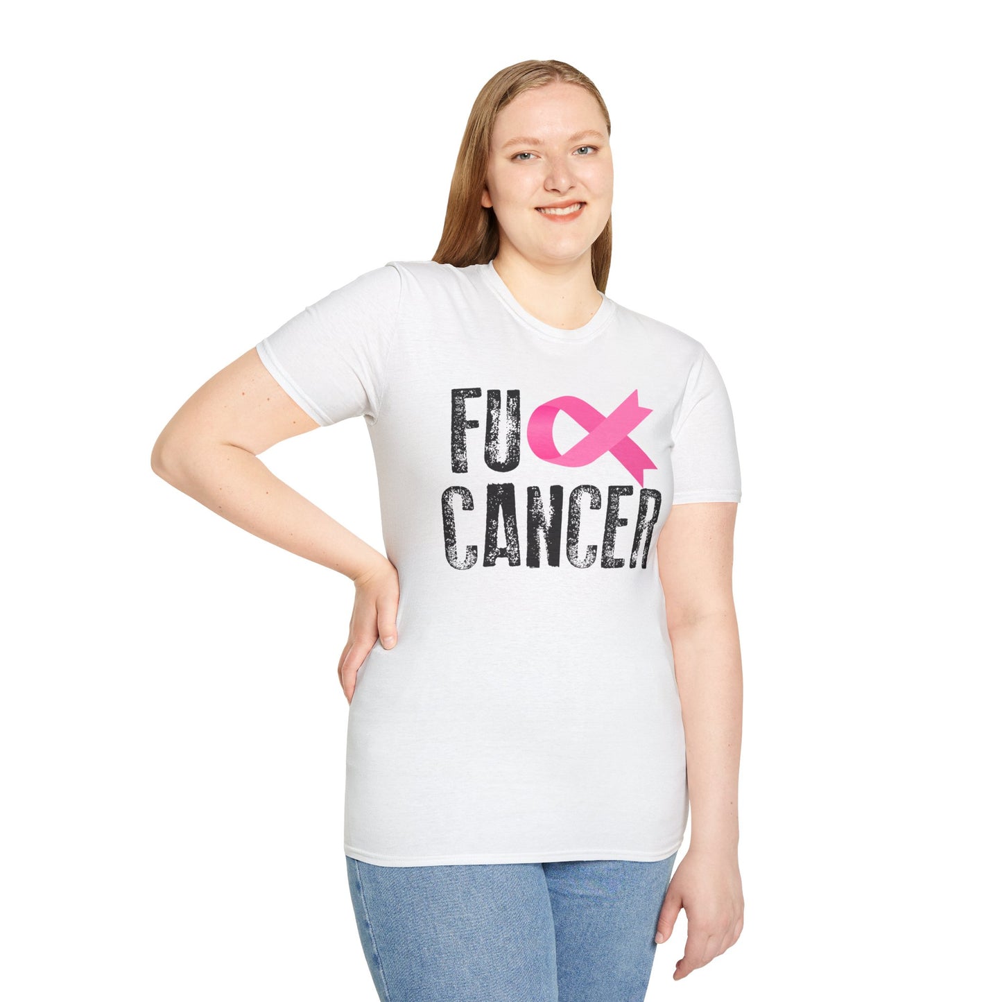 F-Cancer Awareness Unisex Soft Style Tee