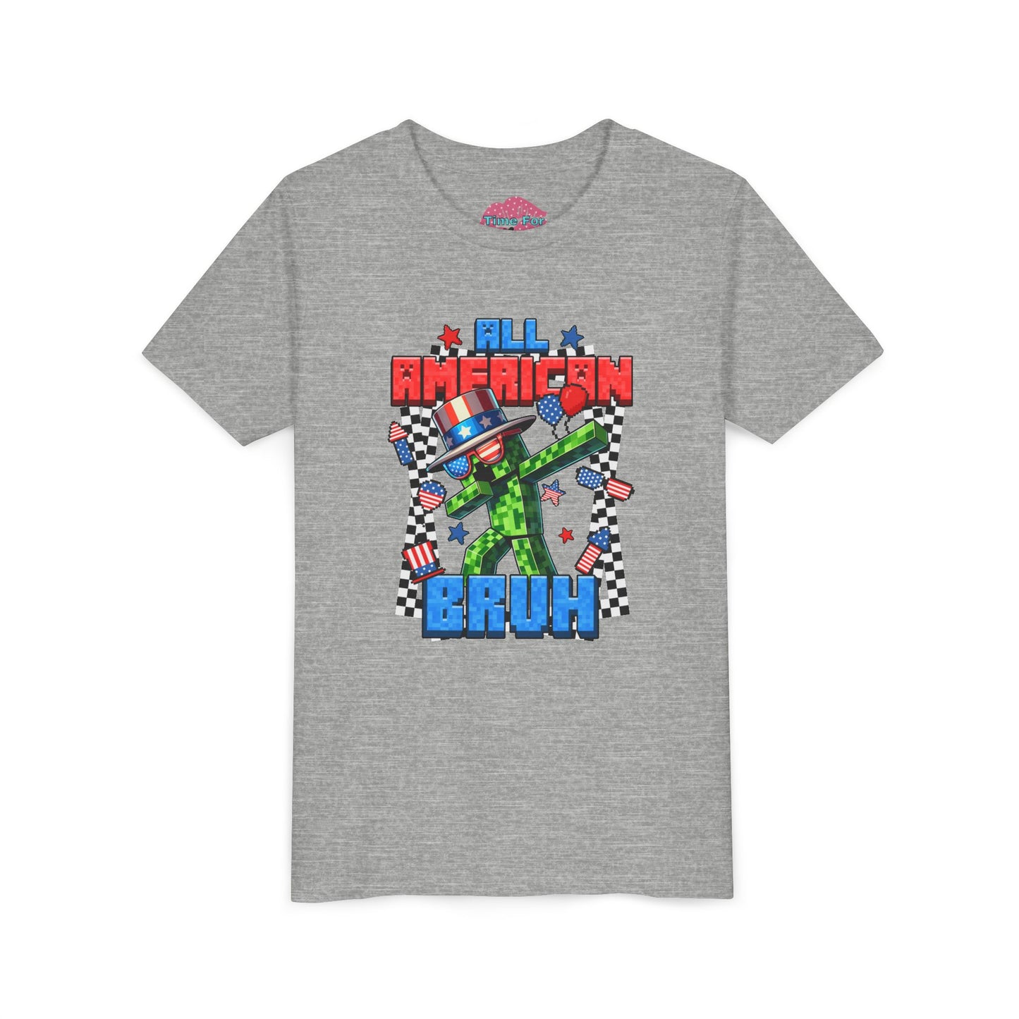 Patriotic "All American Bruh" Youth Tee