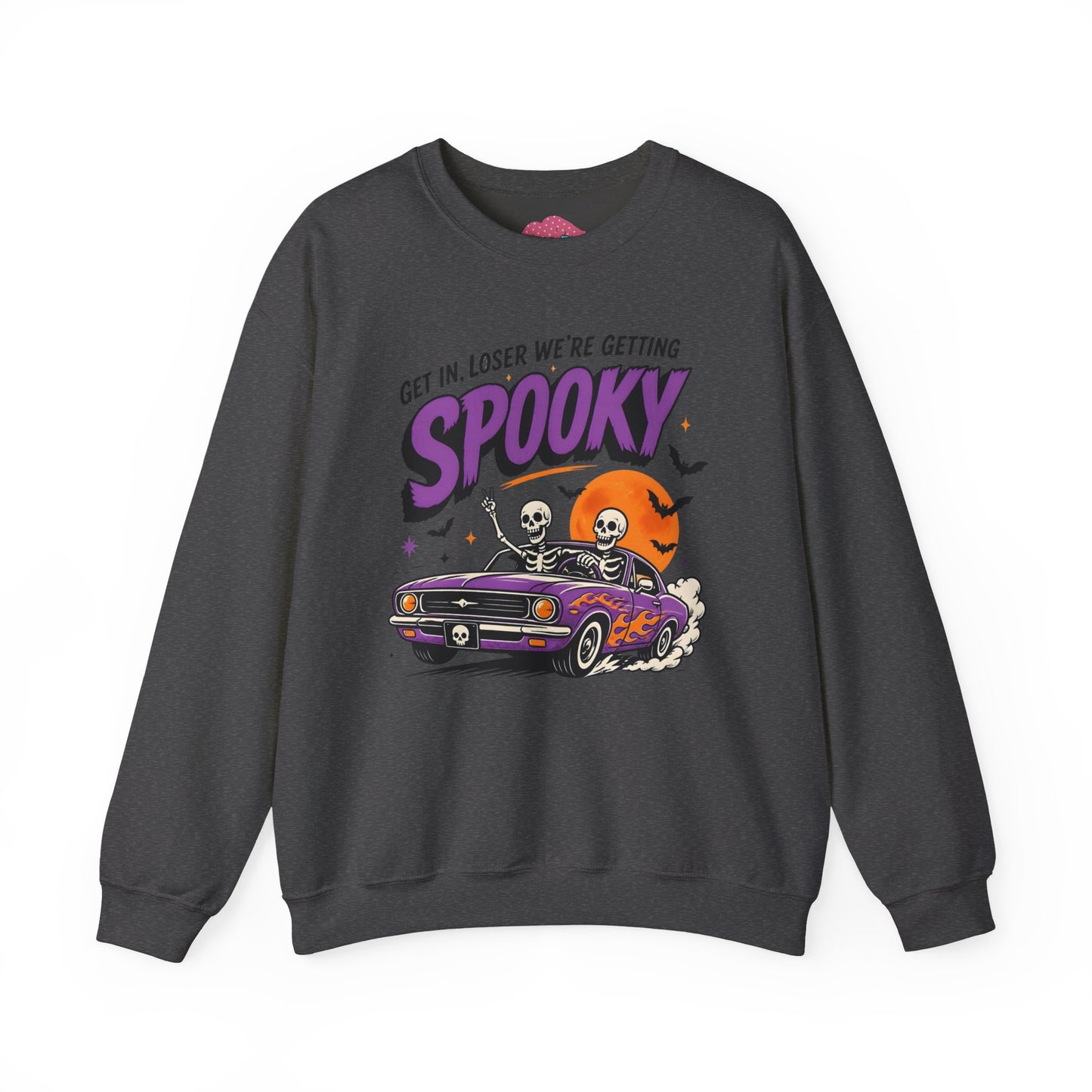 Spooky Roadtrip Sweatshirt — “Get In, Loser We’re Getting Spooky” Halloween Crewneck