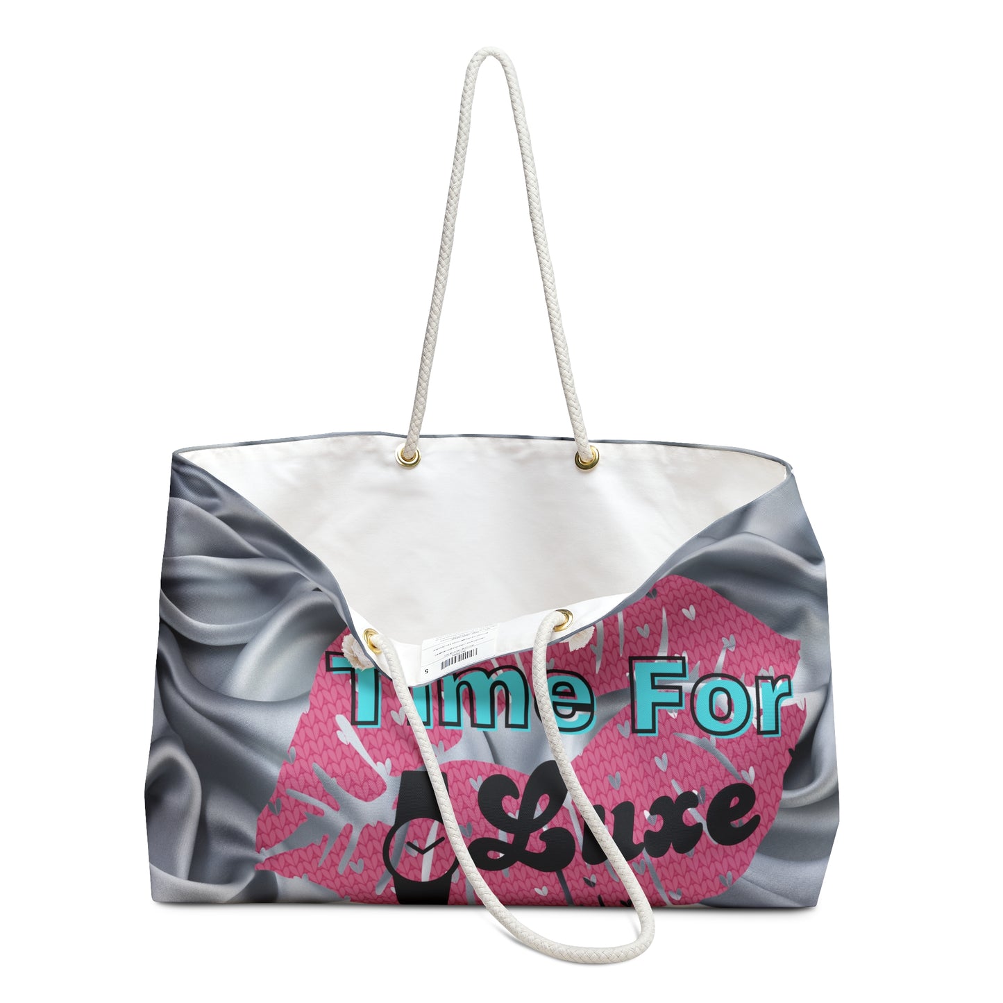 Time For Luxe Logo Chic Weekender Bag