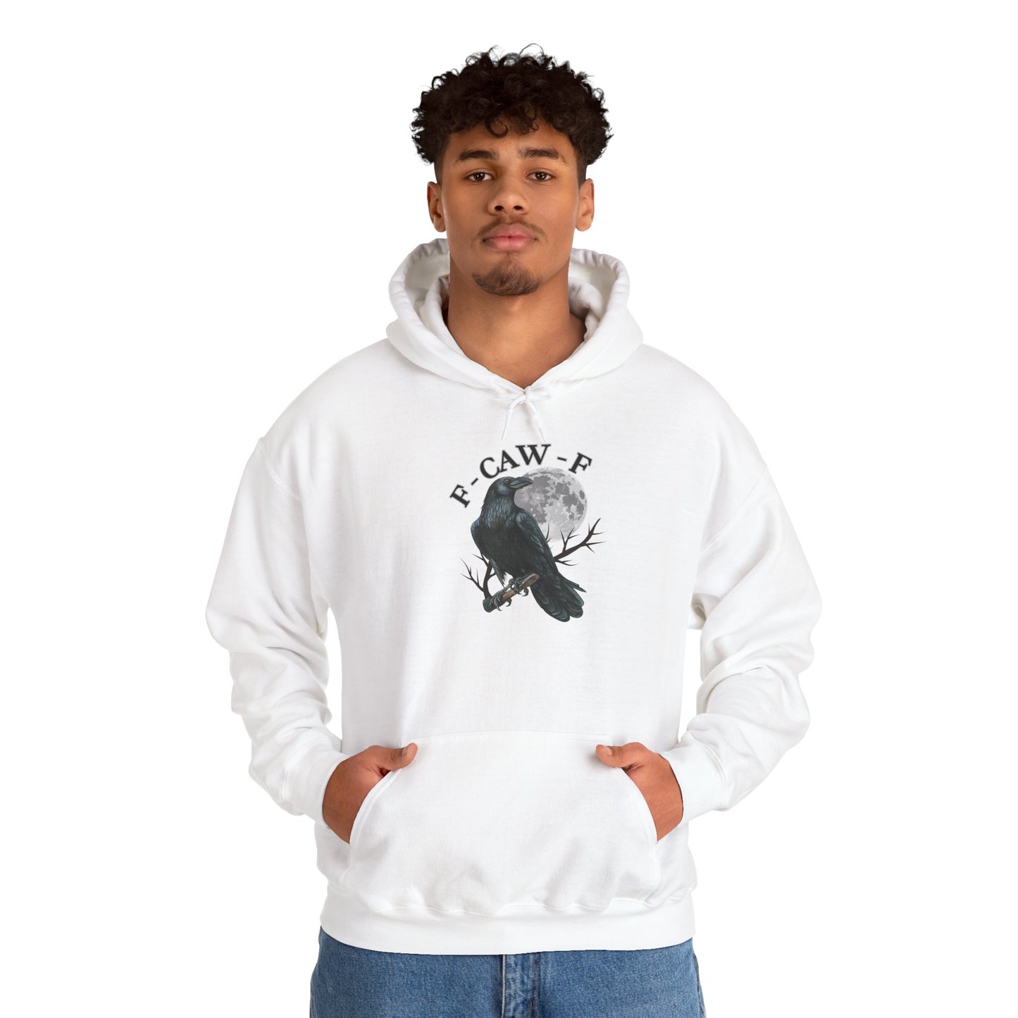 F-CAW-F Moonlit Crow Unisex Hoodie