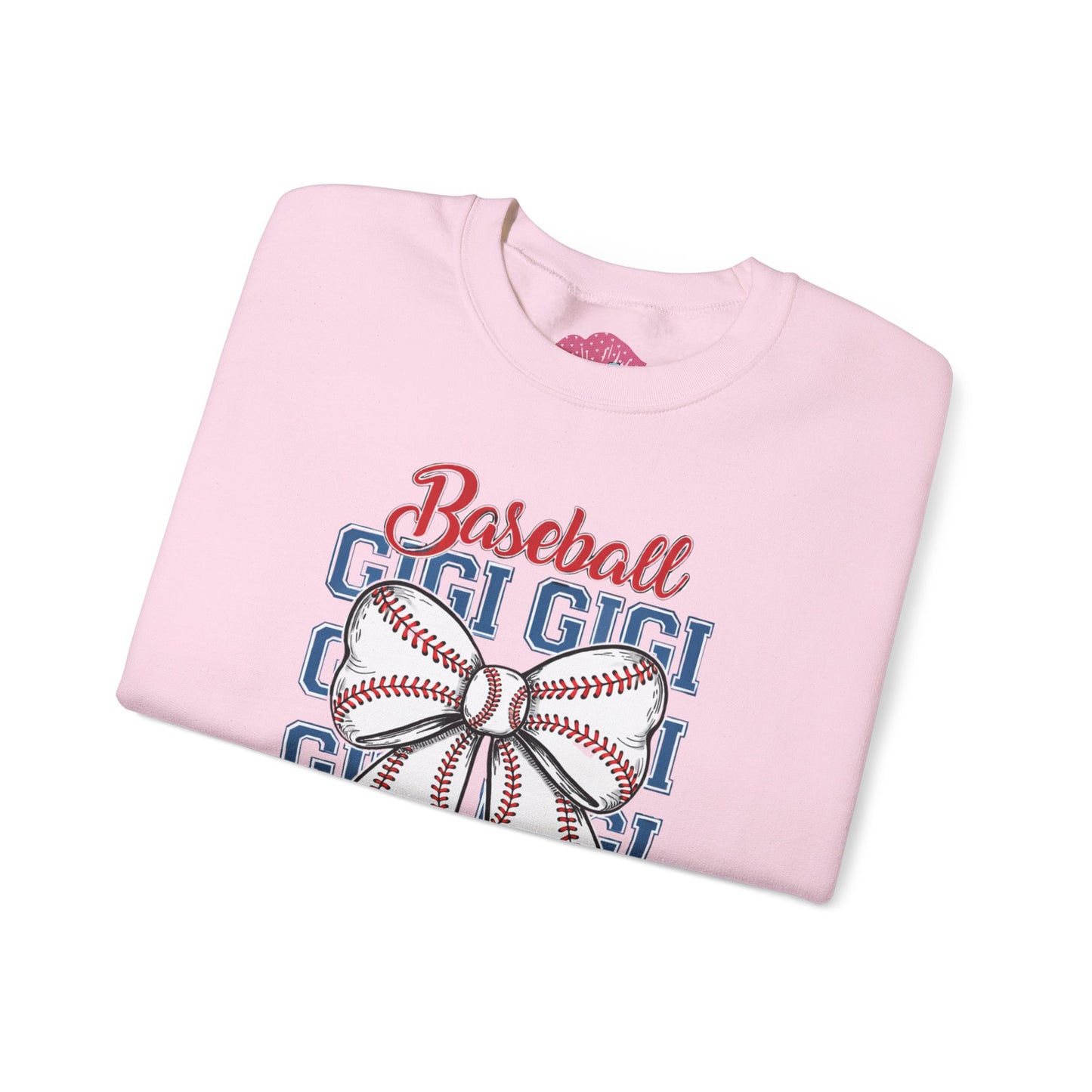 Gigi Baseball Bow Crewneck Sweatshirt