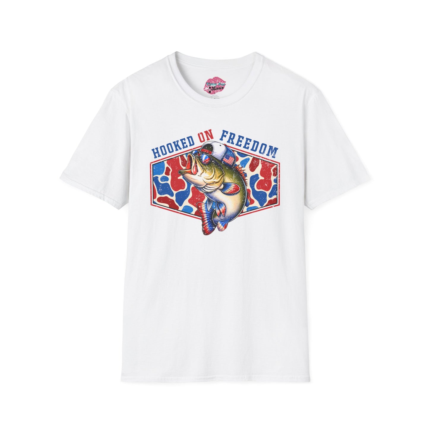 Hooked on Freedom Bass Fishing Tee