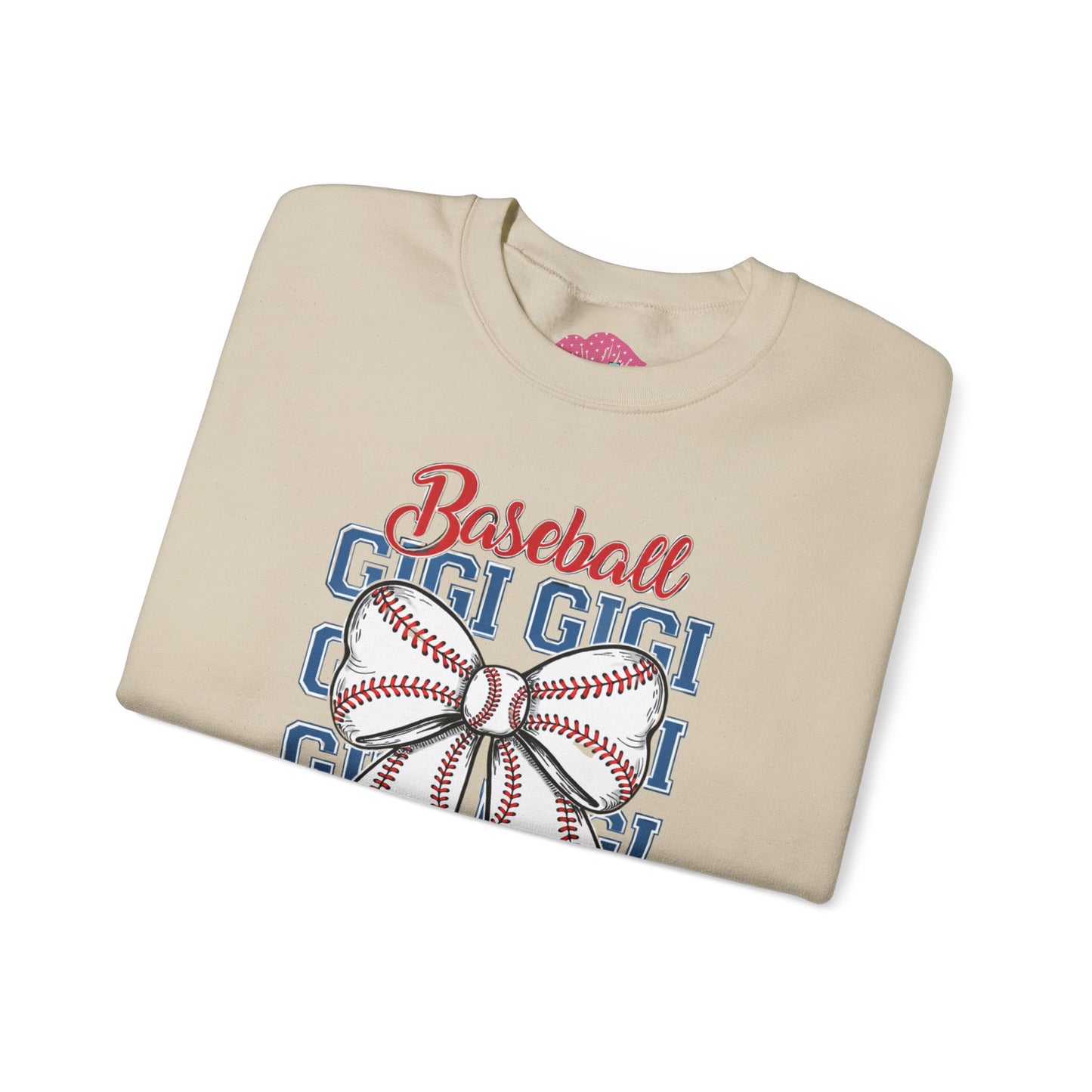 Gigi Baseball Bow Crewneck Sweatshirt