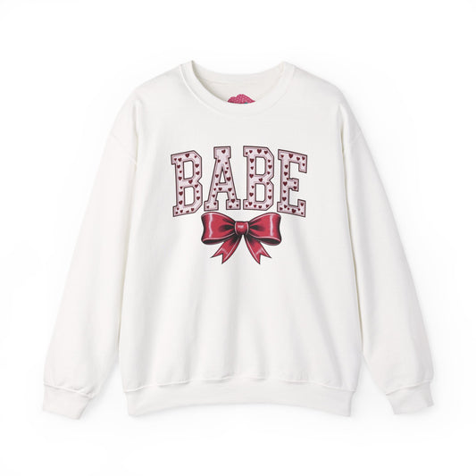 Babe Bow Crewneck Sweatshirt