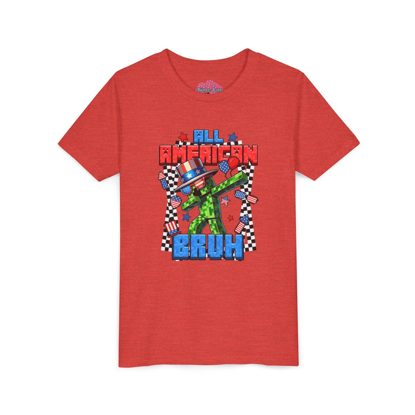 Patriotic "All American Bruh" Youth Tee