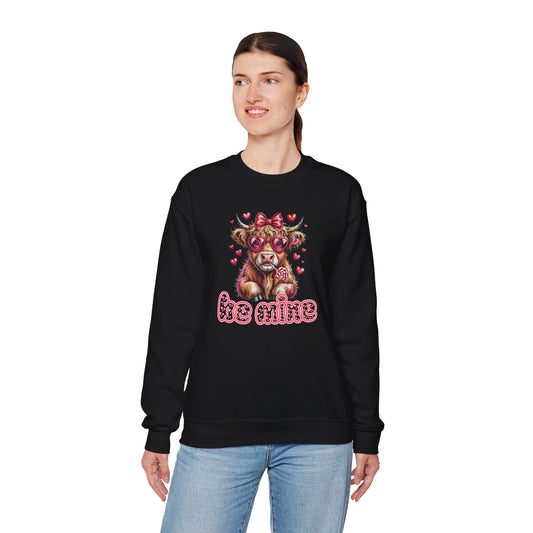 Valentine Cow 'Be Mine' Sweatshirt