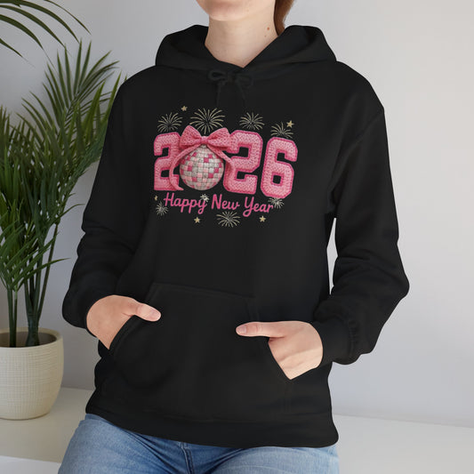 2026 Pink Glitter New Year Unise Sweatshirt