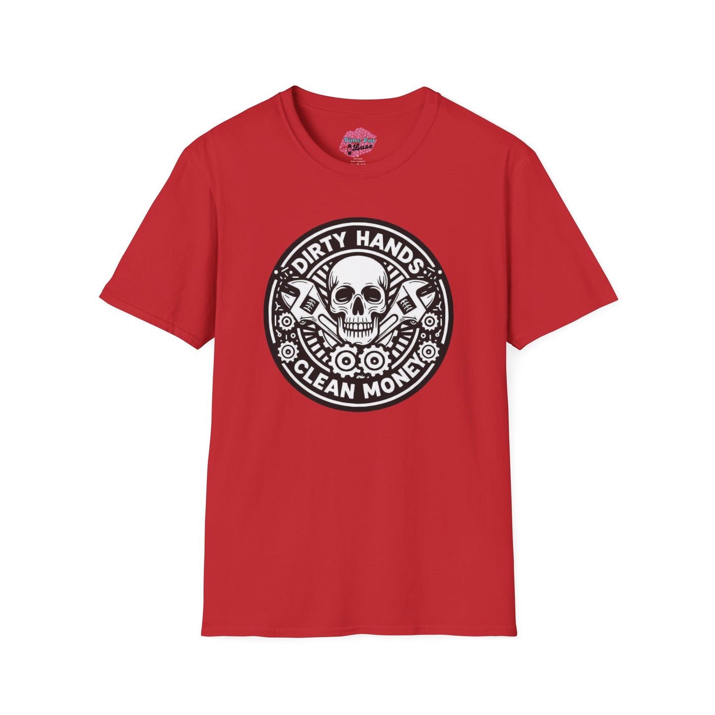 Dirty Hands, Clean Money Skull Unisex Graphic Tee