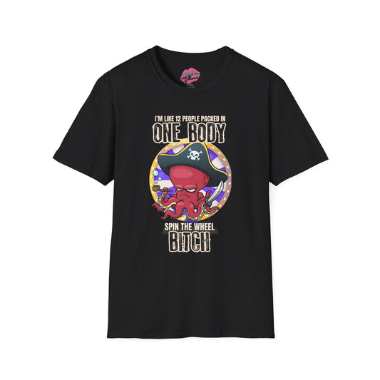 Spin the Wheel Octopus Unisex Graphic Tee