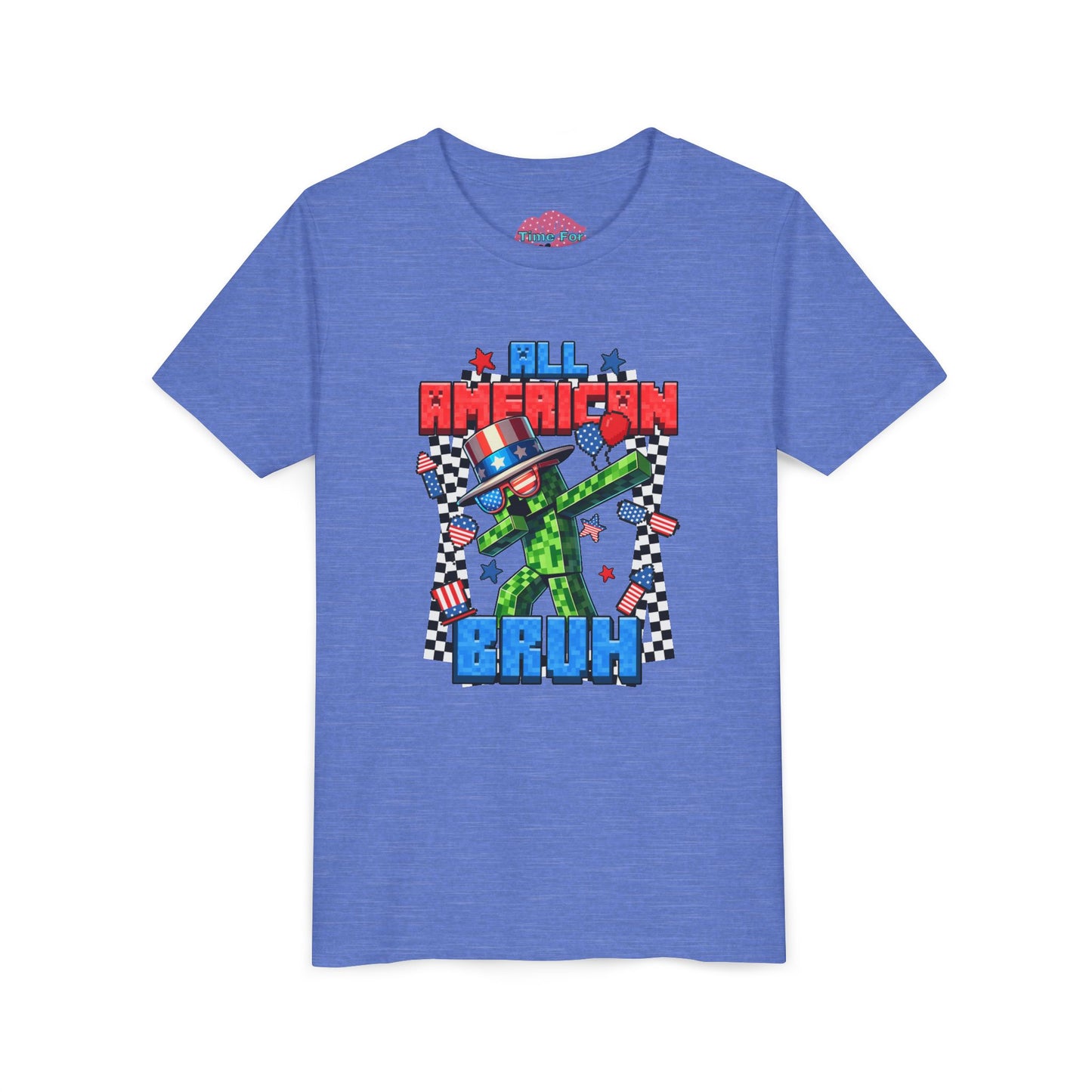Patriotic "All American Bruh" Youth Tee