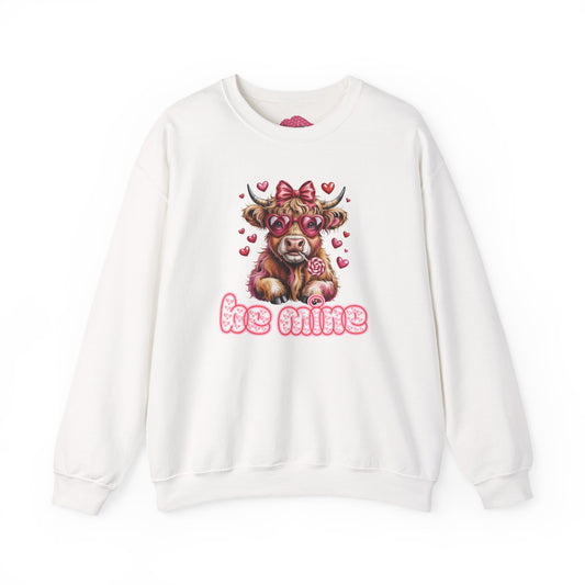 Valentine Cow 'Be Mine' Sweatshirt