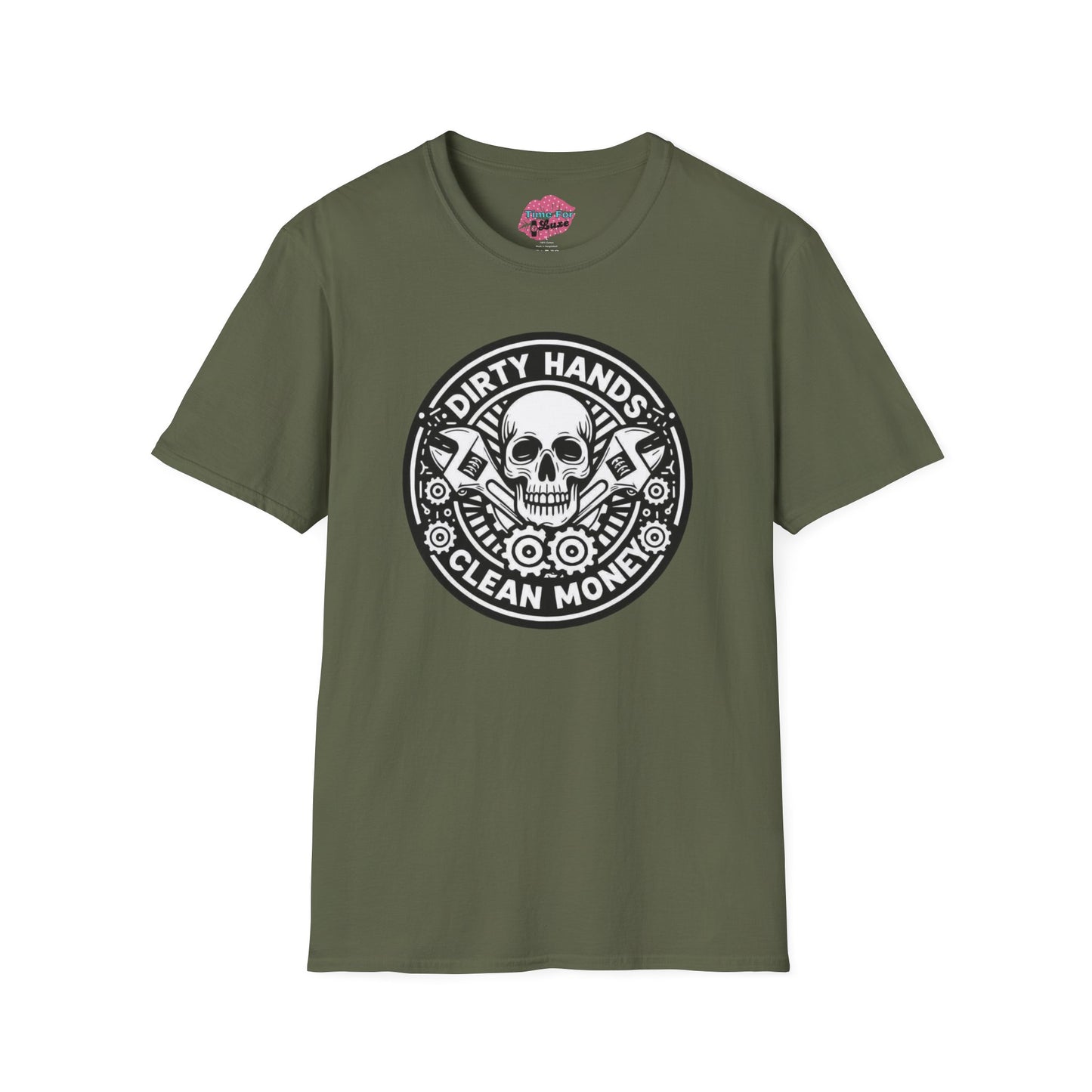 Dirty Hands, Clean Money Skull Unisex Graphic Tee