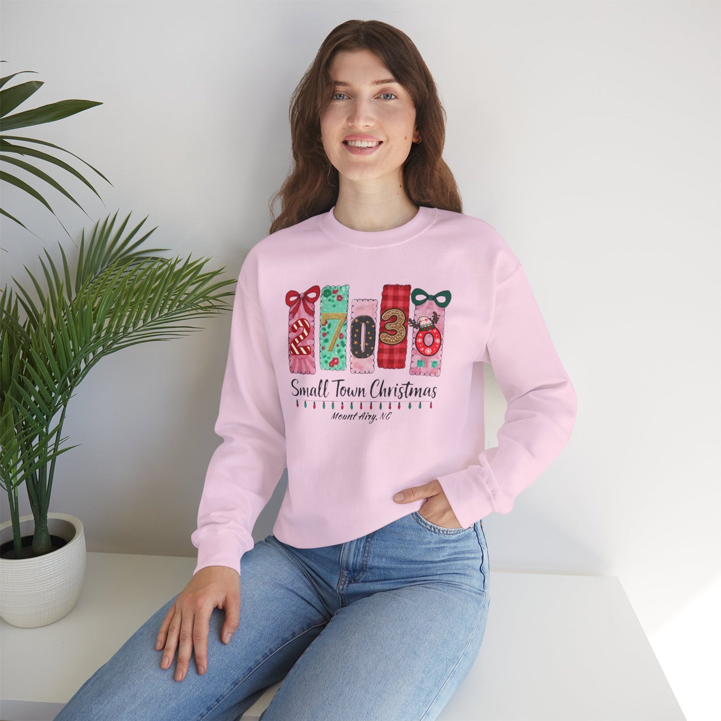 Small Town Christmas Zip Code Sweatshirt