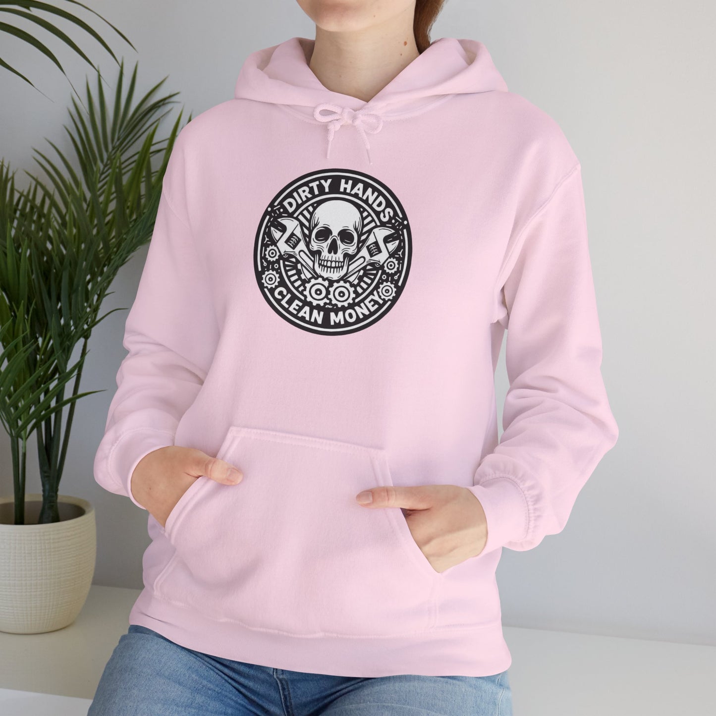 Dirty Hands Clean Money Skull Unisex Pullover