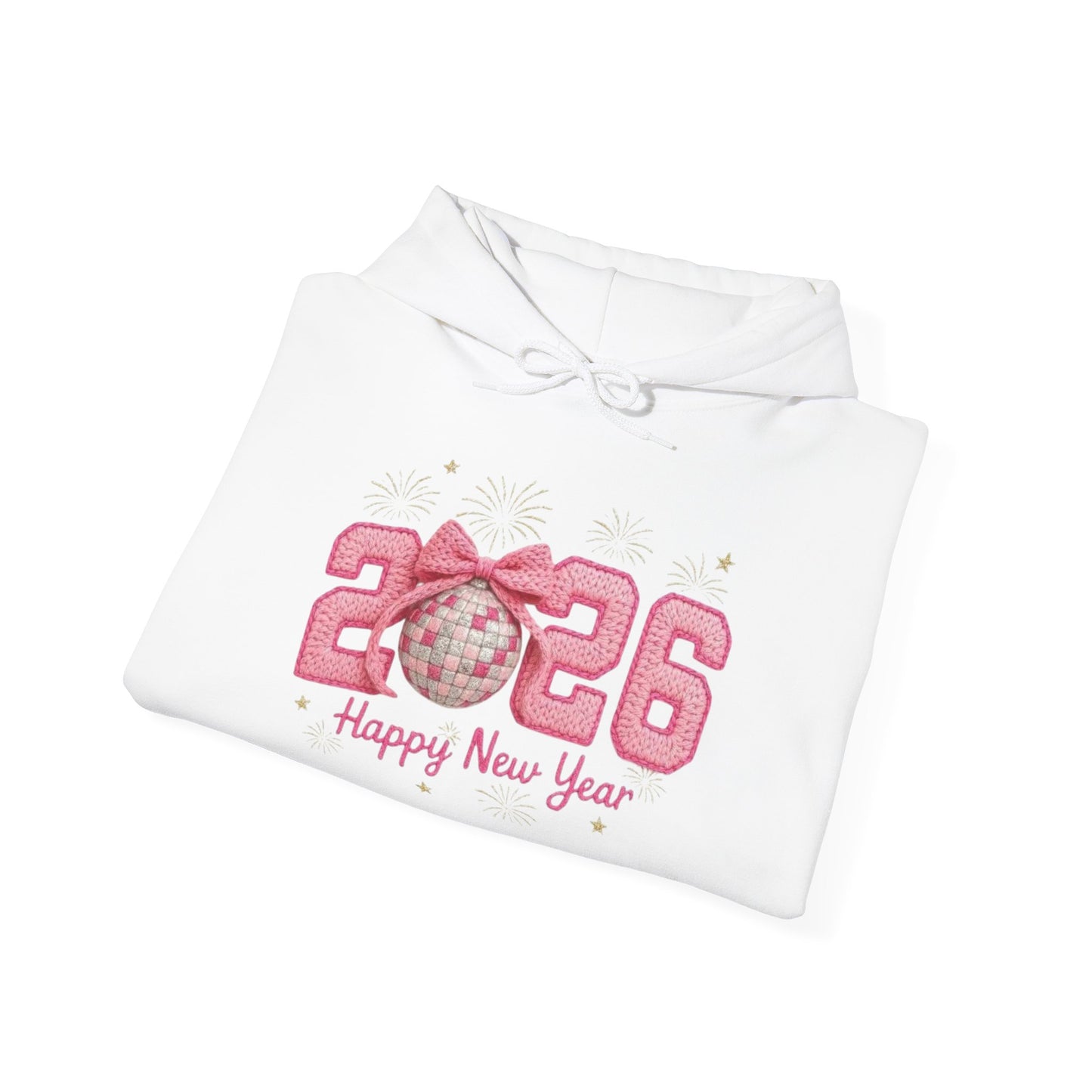 2026 Pink Glitter New Year Unise Sweatshirt
