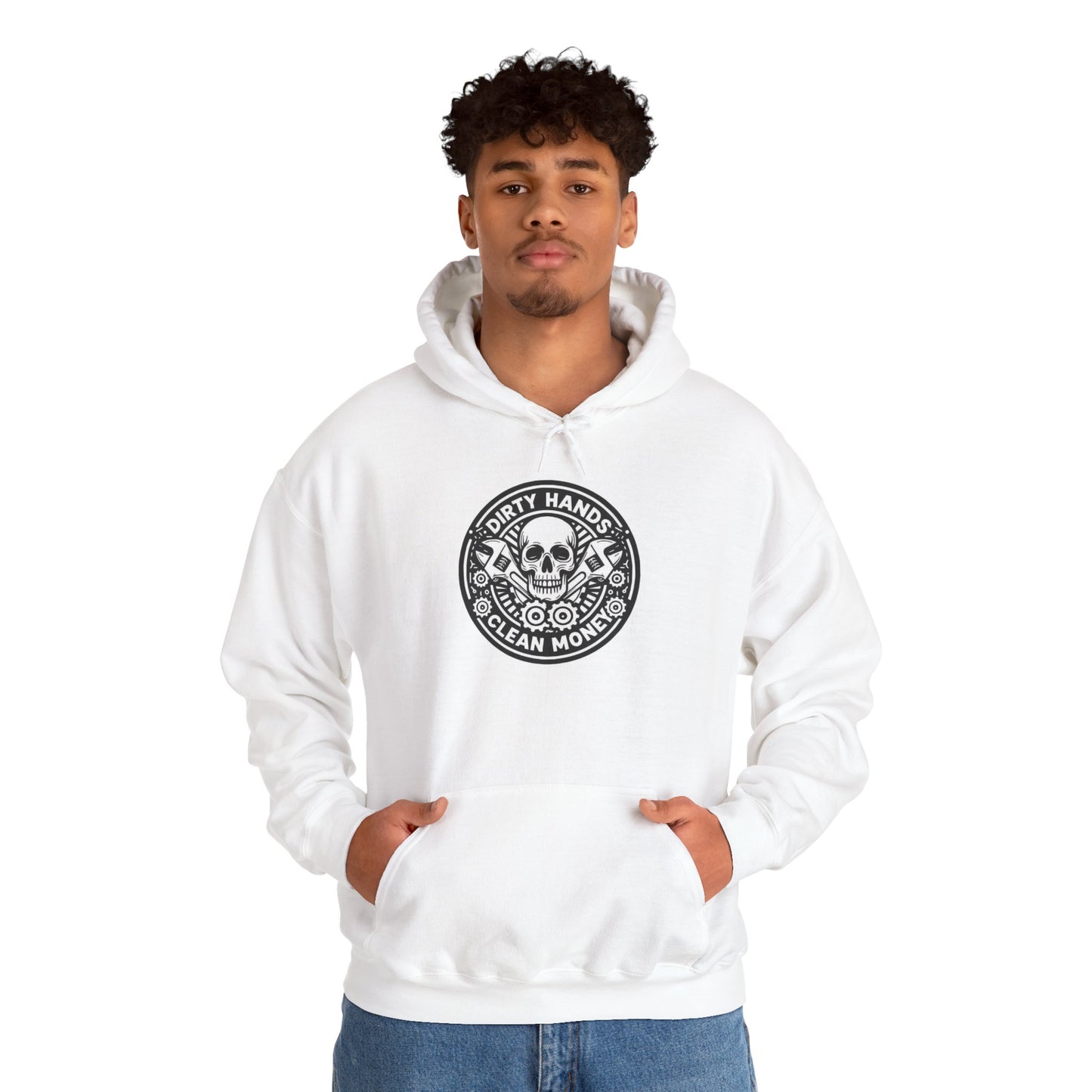 Dirty Hands Clean Money Skull Unisex Pullover