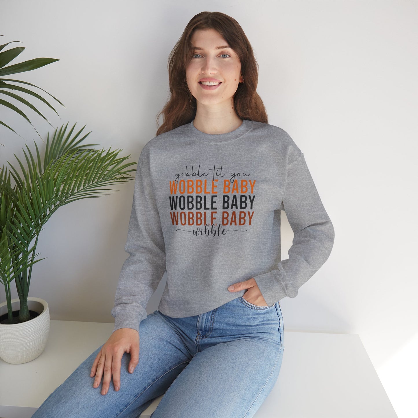 Wobble Baby Crewneck Sweatshirt - Unisex Heavy Blend™
