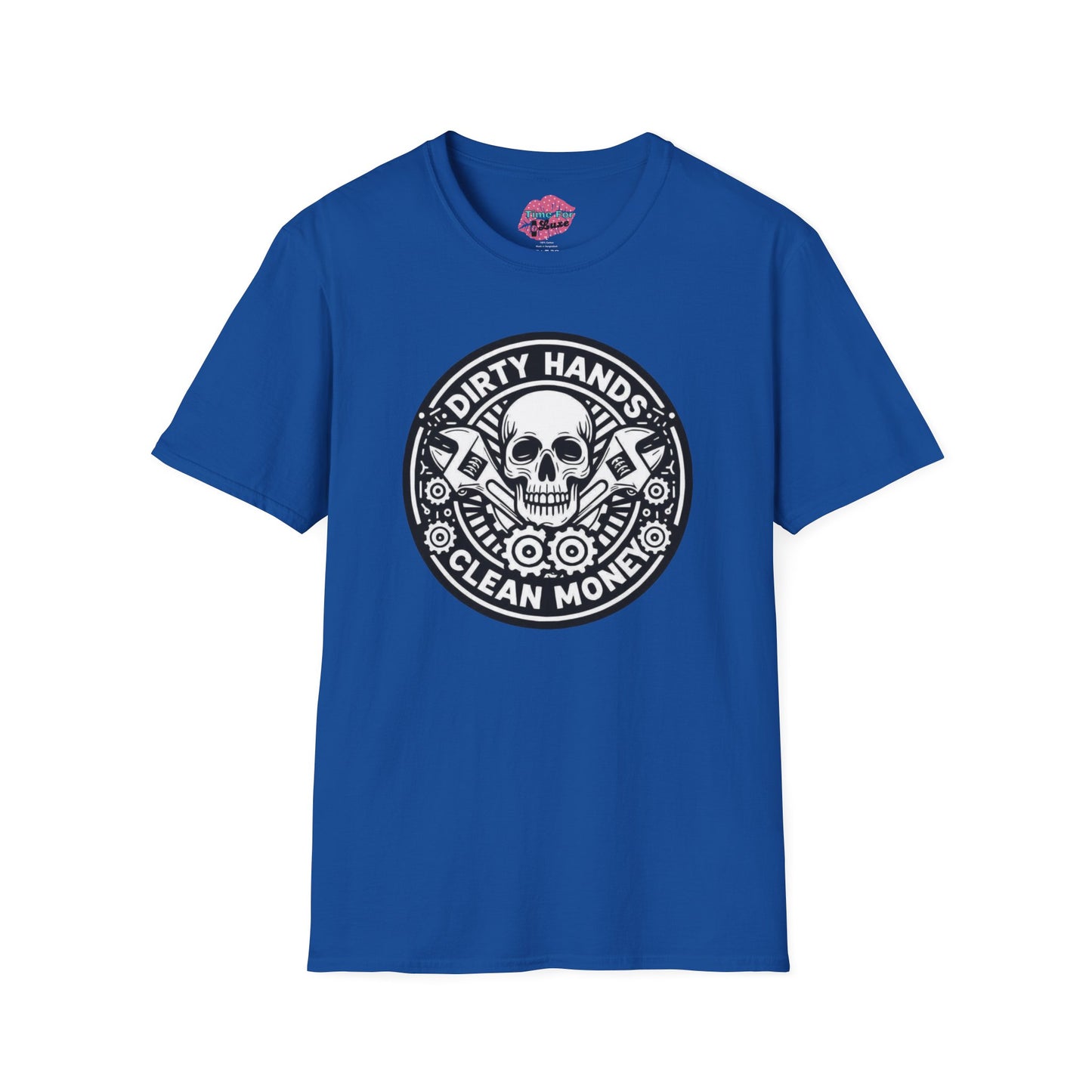 Dirty Hands, Clean Money Skull Unisex Graphic Tee