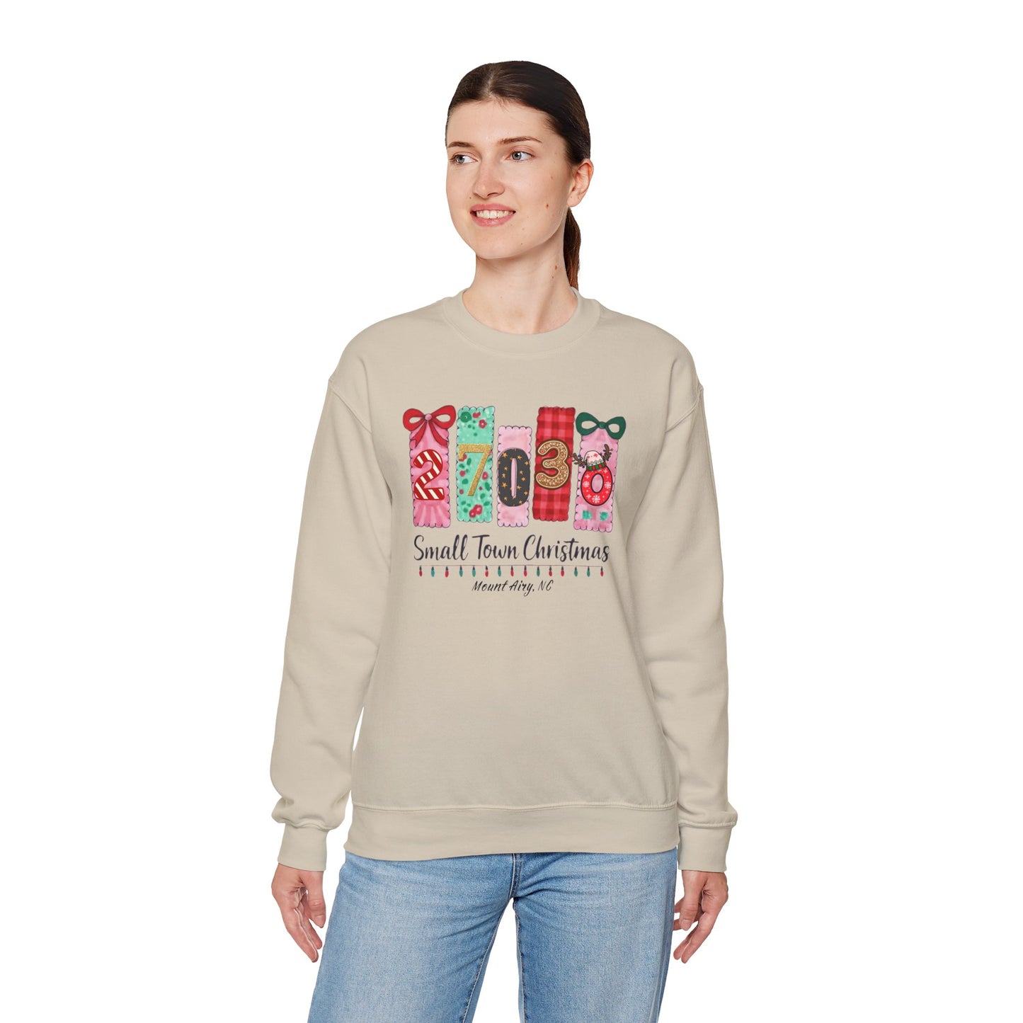 Small Town Christmas Zip Code Sweatshirt