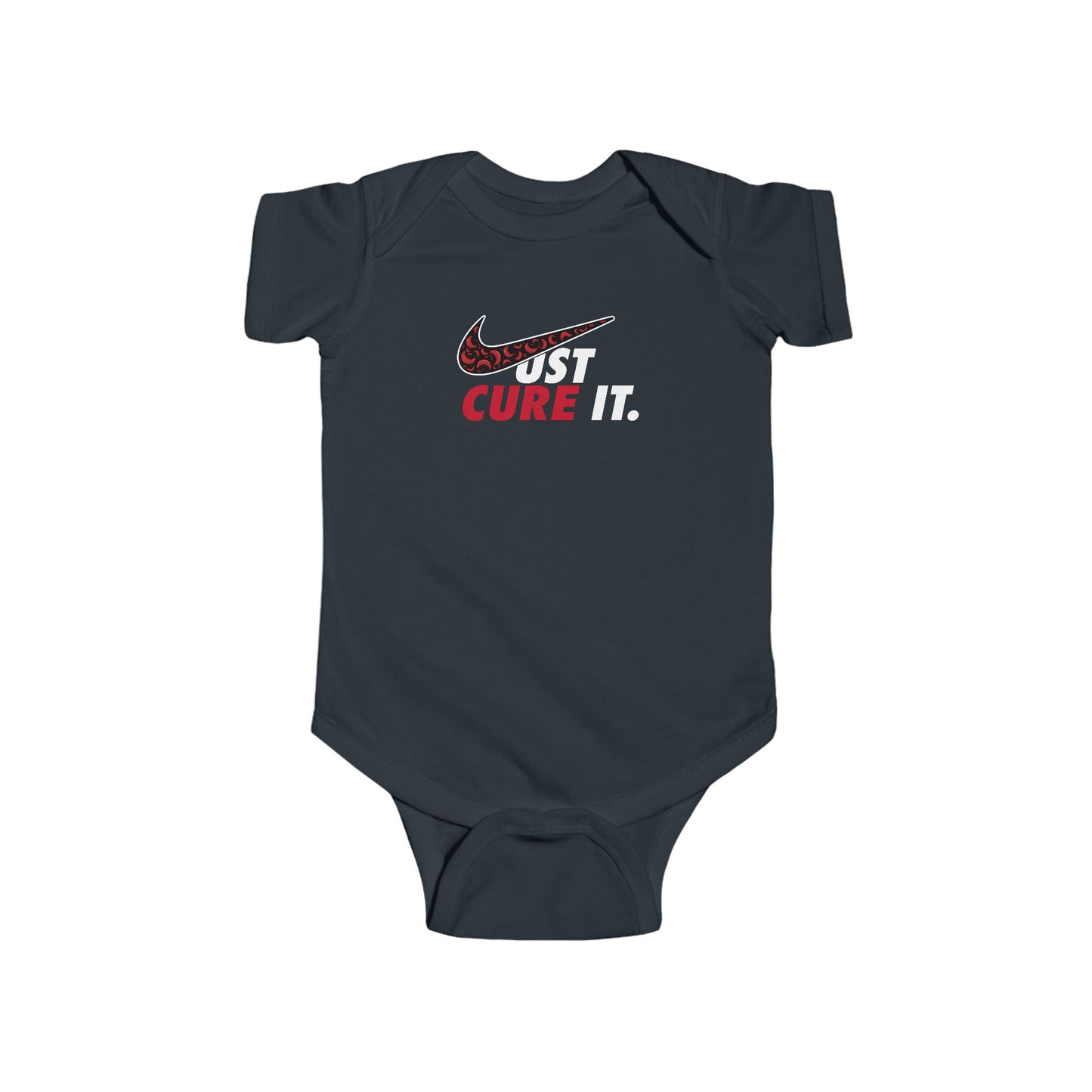 Infant Bodysuit “Just Cure It.” Sickle Cell Awareness