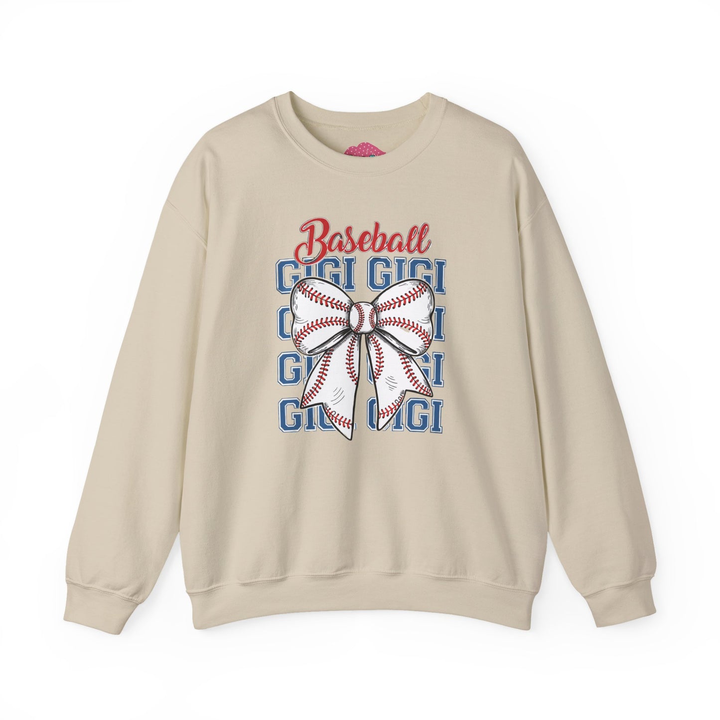 Gigi Baseball Bow Crewneck Sweatshirt