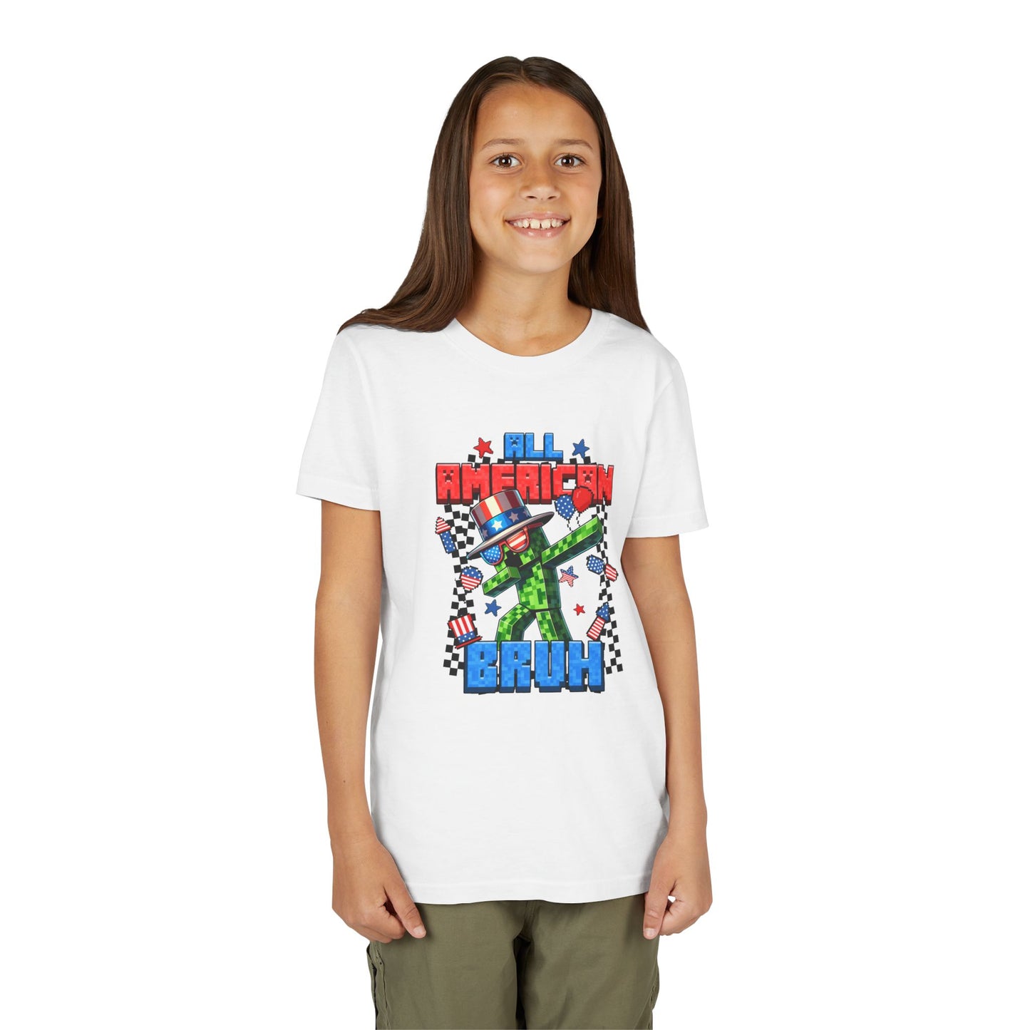 Patriotic "All American Bruh" Youth Tee