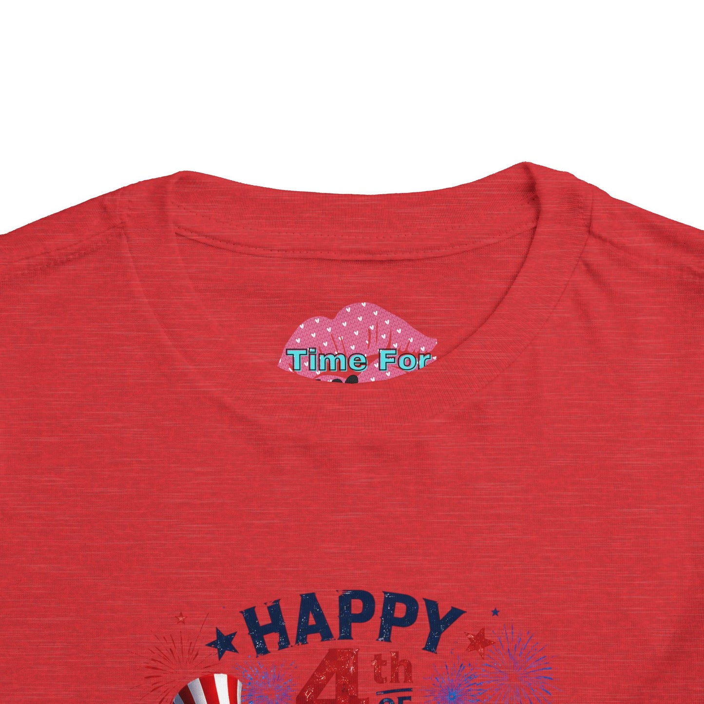 "Happy 4th of July" Patriotic Sea Creatures Toddler Tee